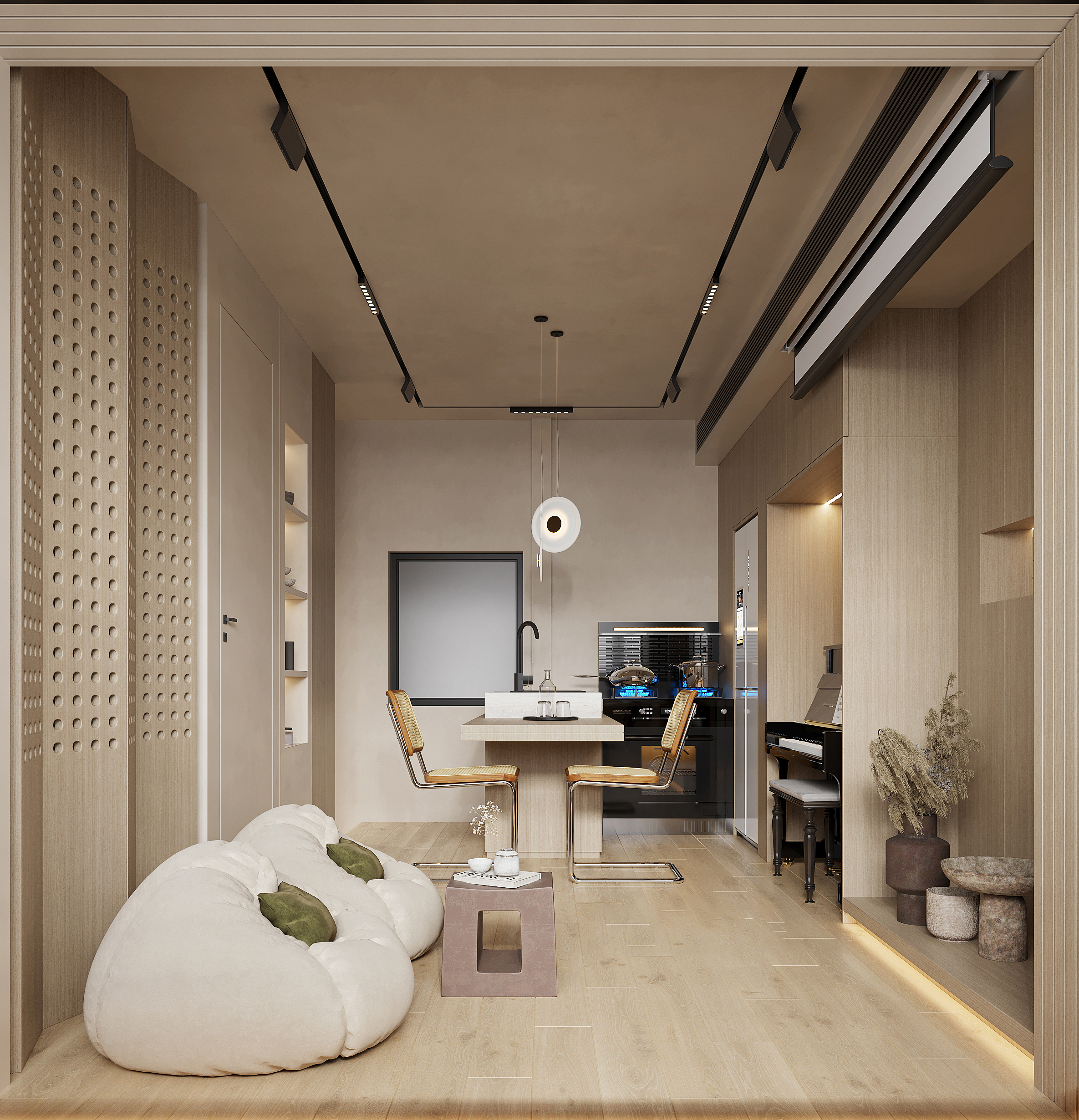 上海小户型案例丨中国上海丨 D-Young Vision东杨视觉-3