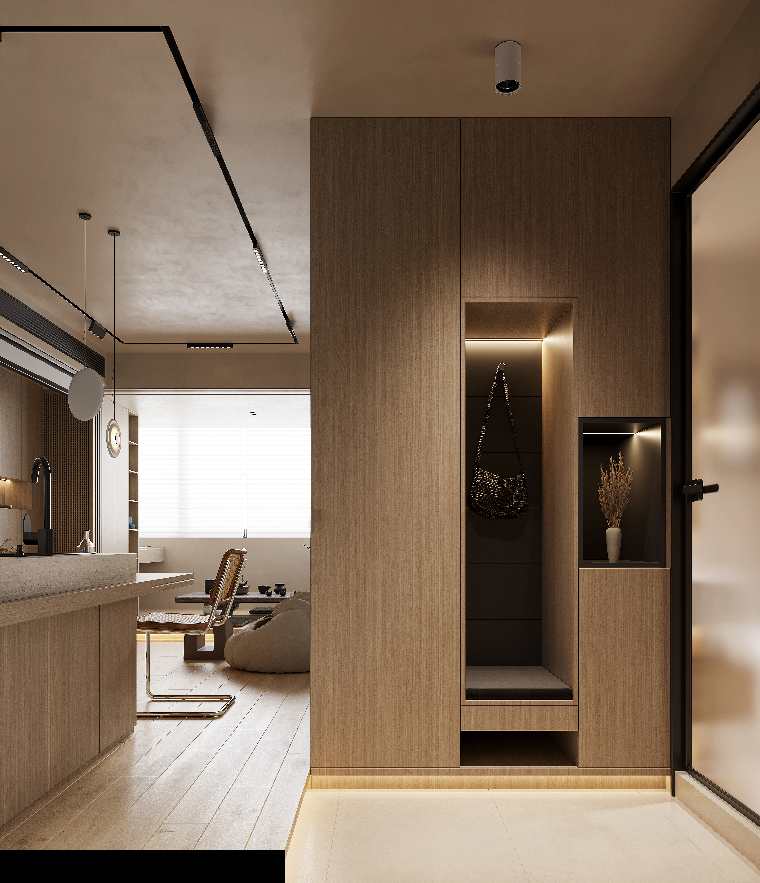 上海小户型案例丨中国上海丨 D-Young Vision东杨视觉-5