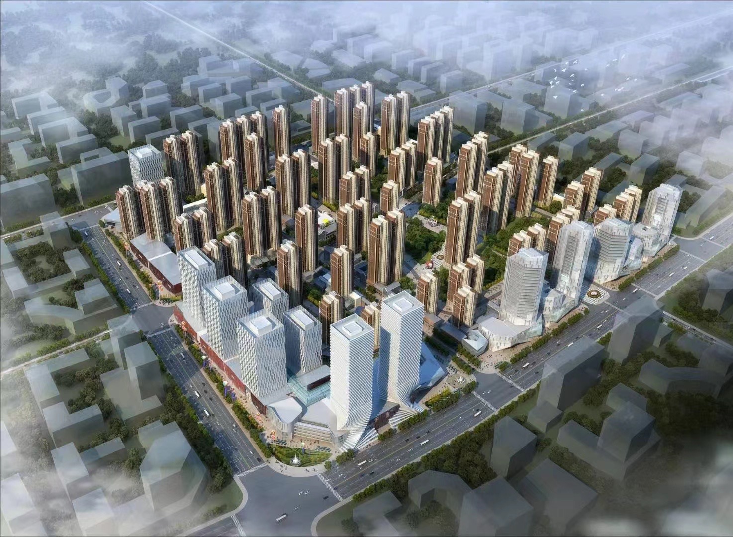 高层住宅鸟瞰丨中国北京-0