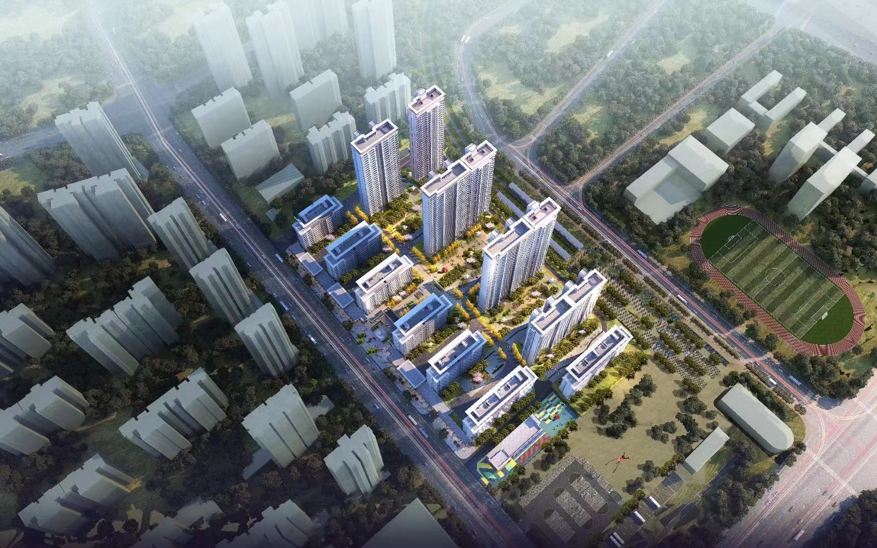 高层住宅鸟瞰丨中国北京-5