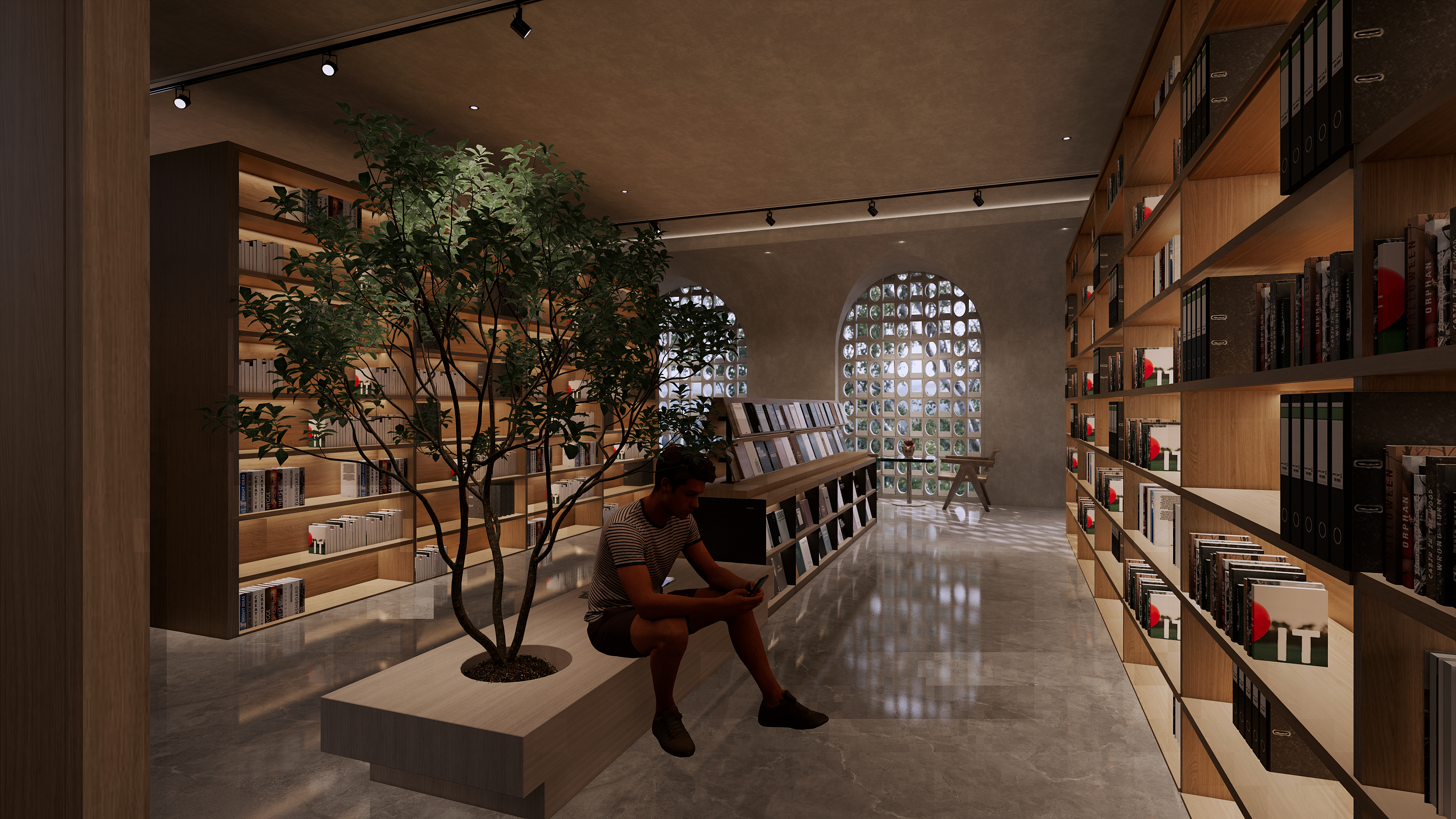 光影图书馆设计400平方米丨中国成都丨刘城宇-20