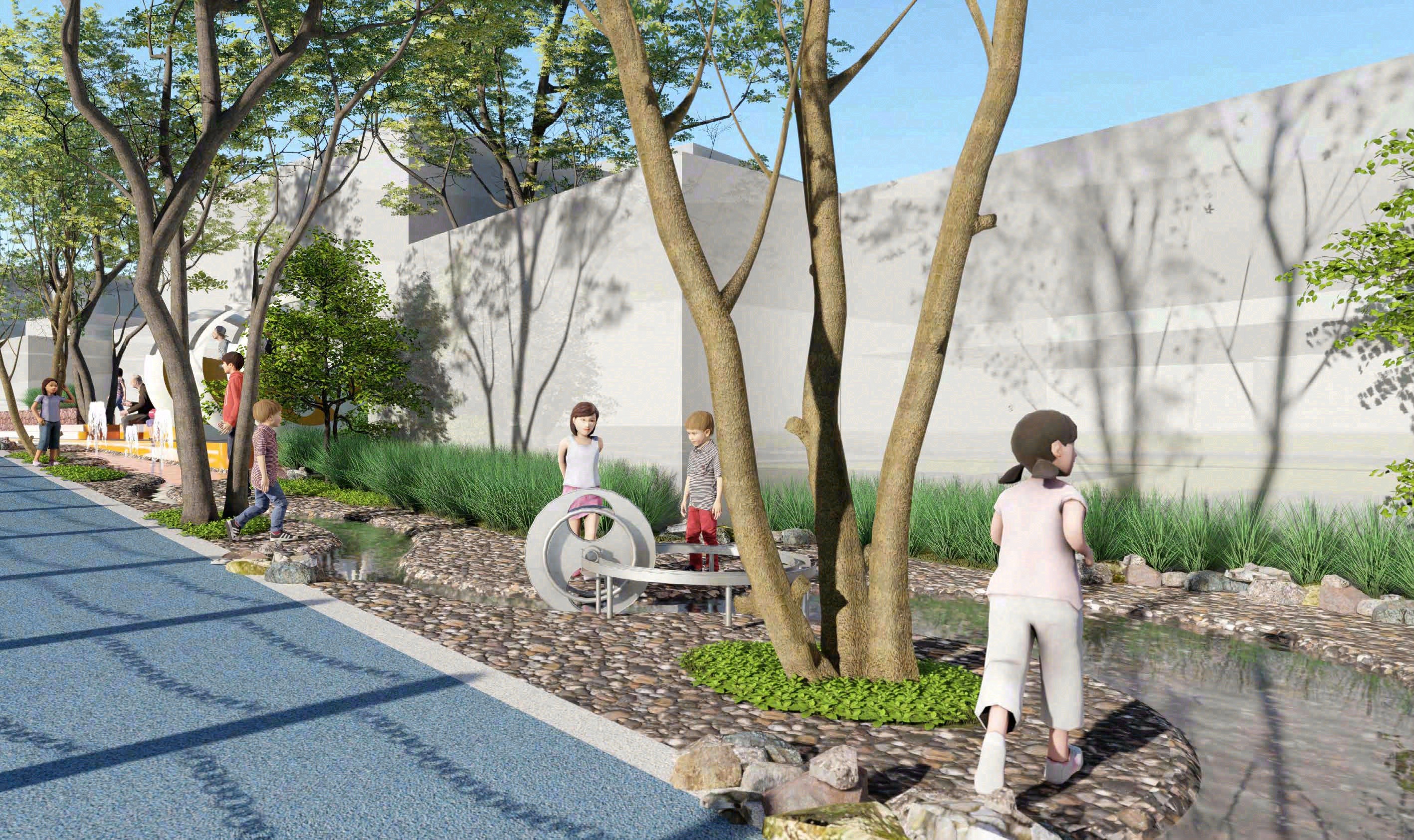 无动力乡村水景装置丨中国成都丨艾舍建筑-4