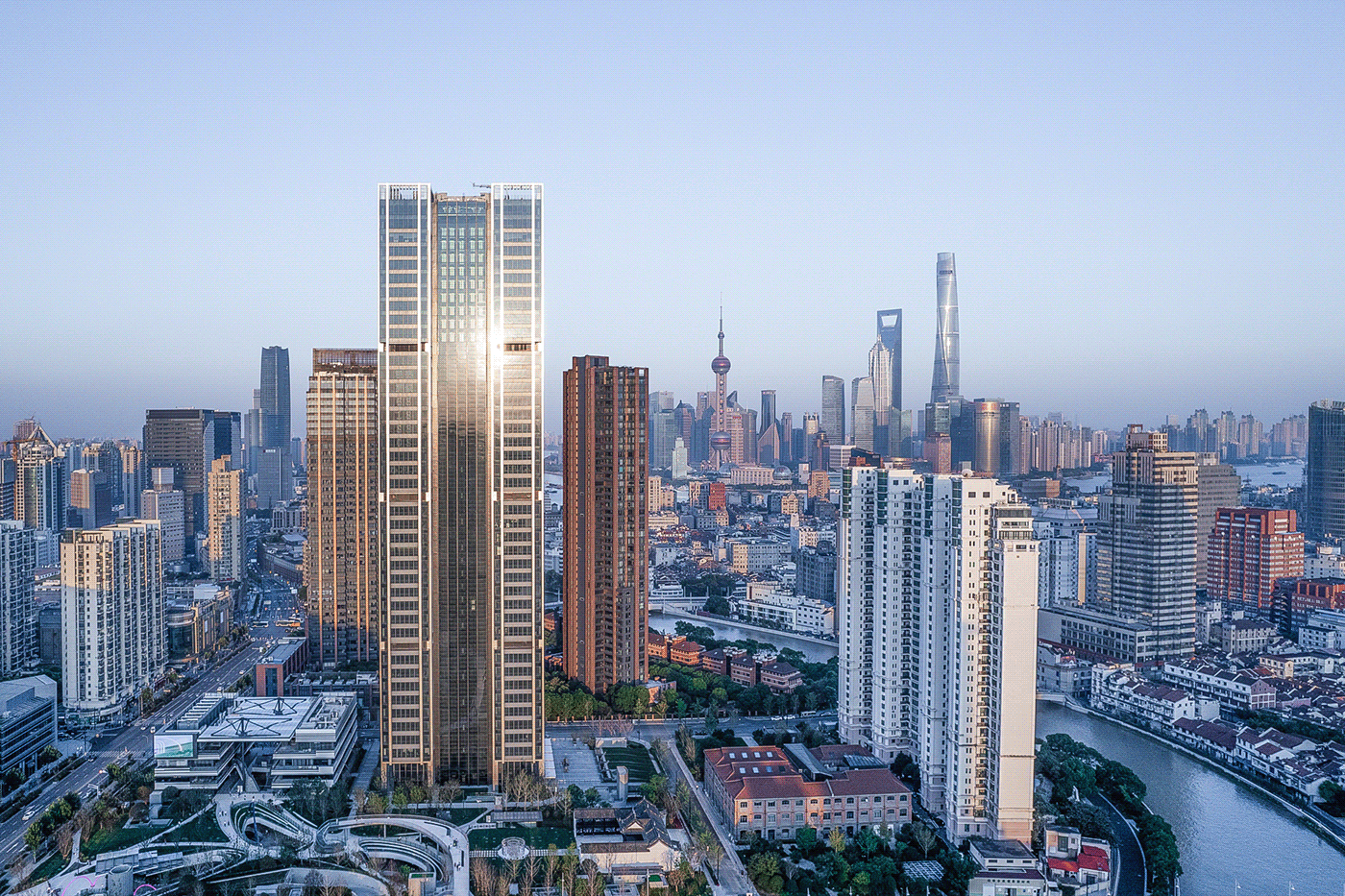 华润上海苏河湾中心丨中国上海丨Foster + Partners-3