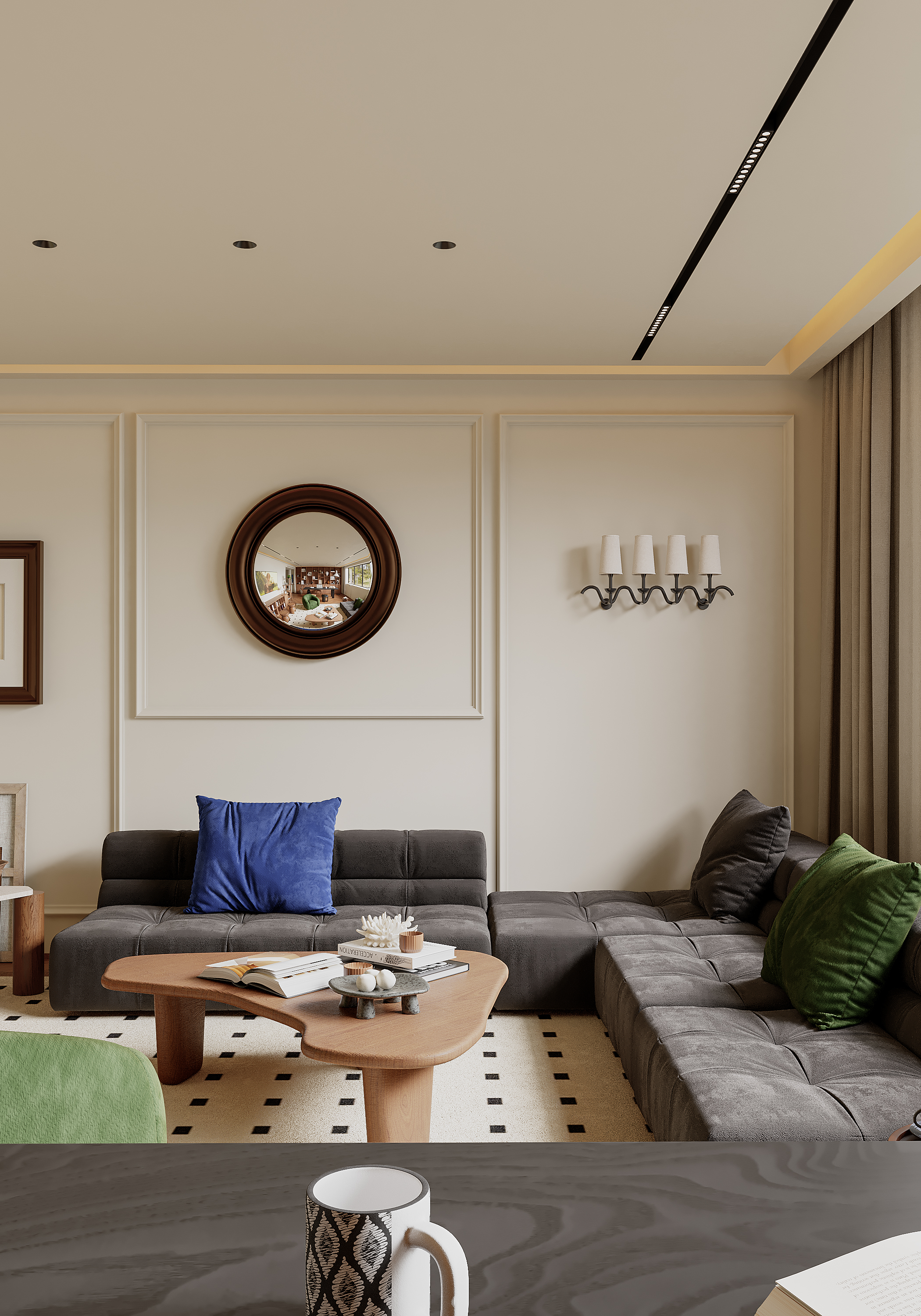 中古风平层丨中国重庆丨觅物设计-2