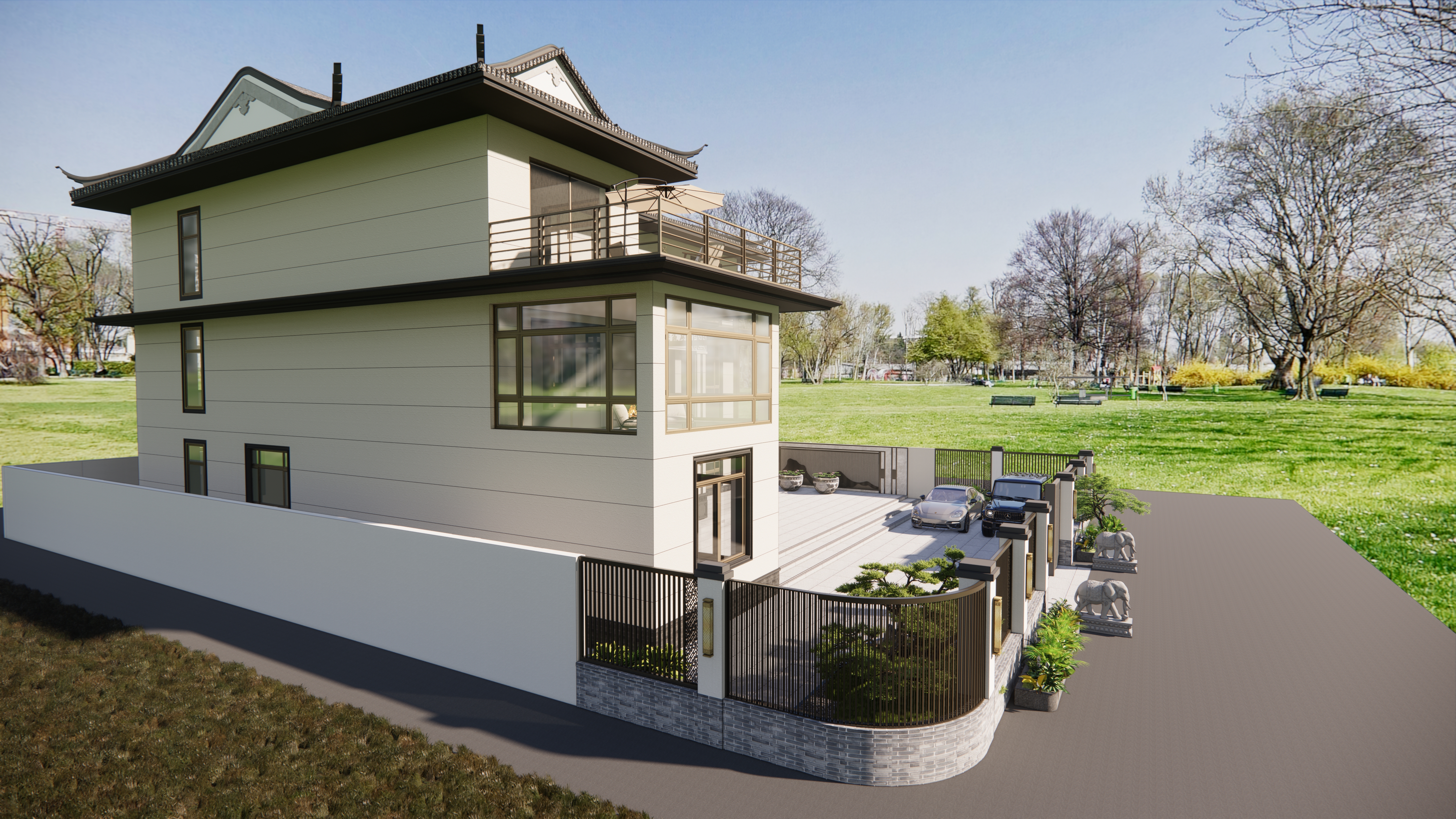 自建900平方米别墅私宅丨中国南京丨张大辉-15