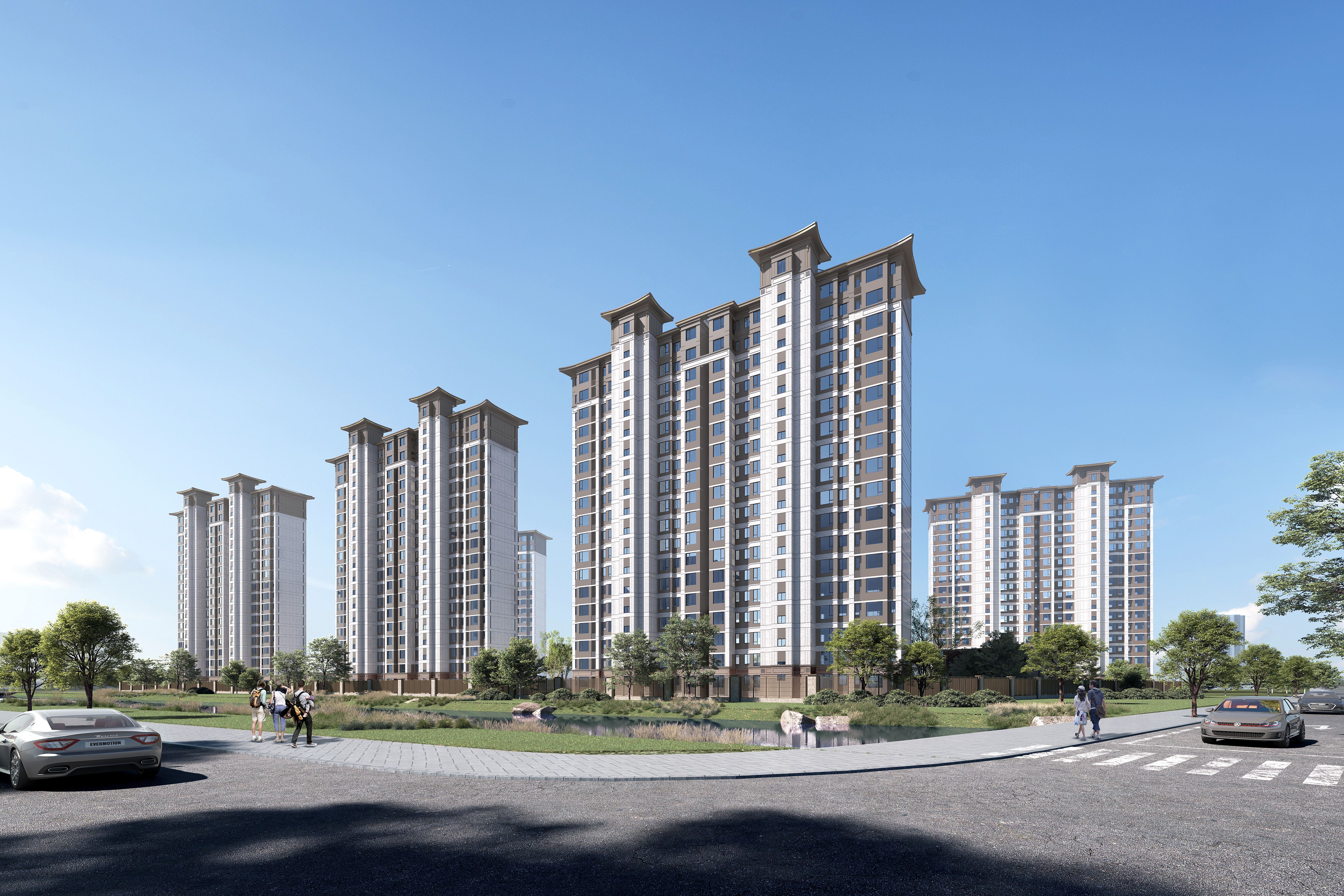 荣誉集团阜南新中式住宅项目丨中国阜阳丨厦门上城建筑设计院-4