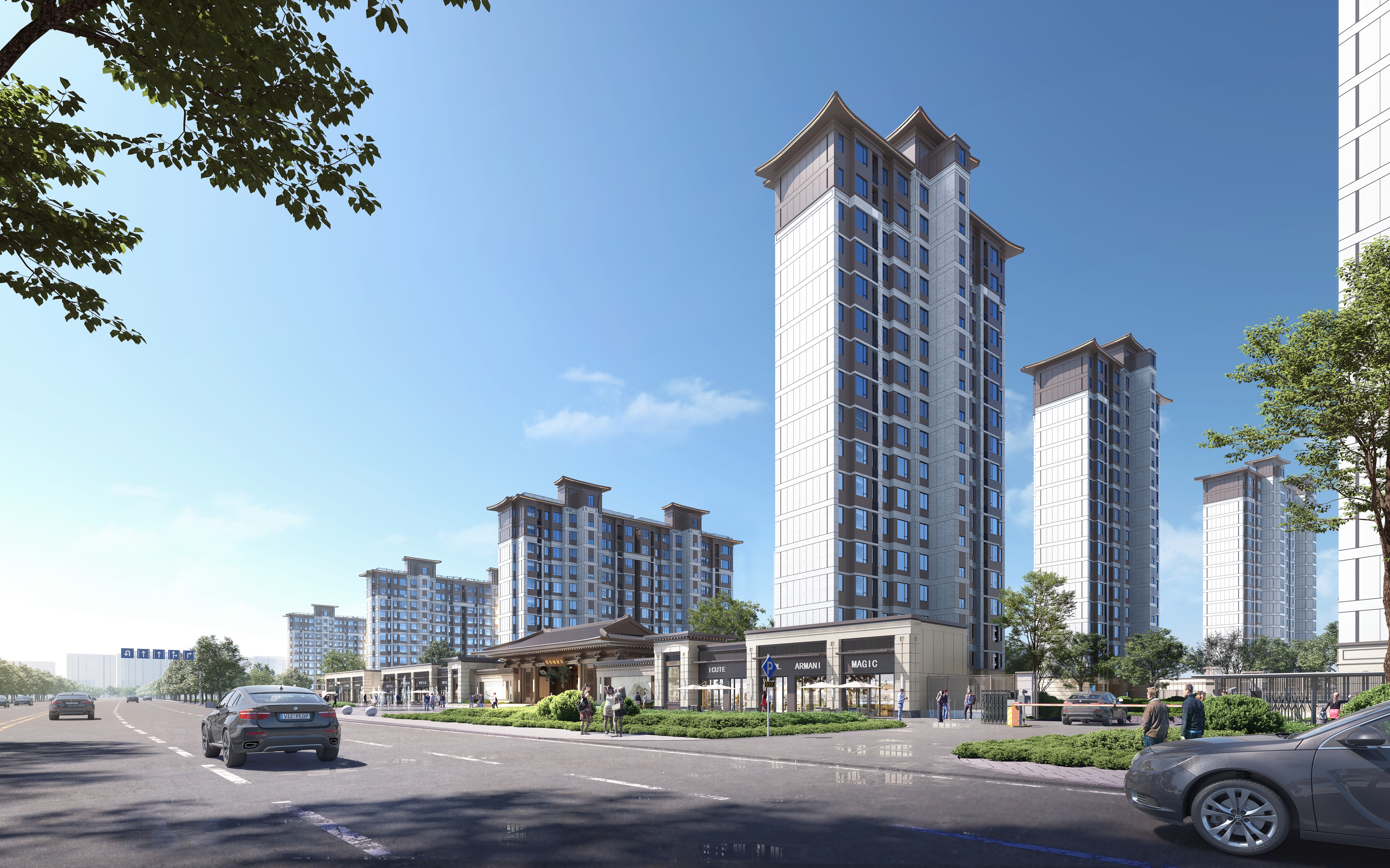 荣誉集团阜南新中式住宅项目丨中国阜阳丨厦门上城建筑设计院-1