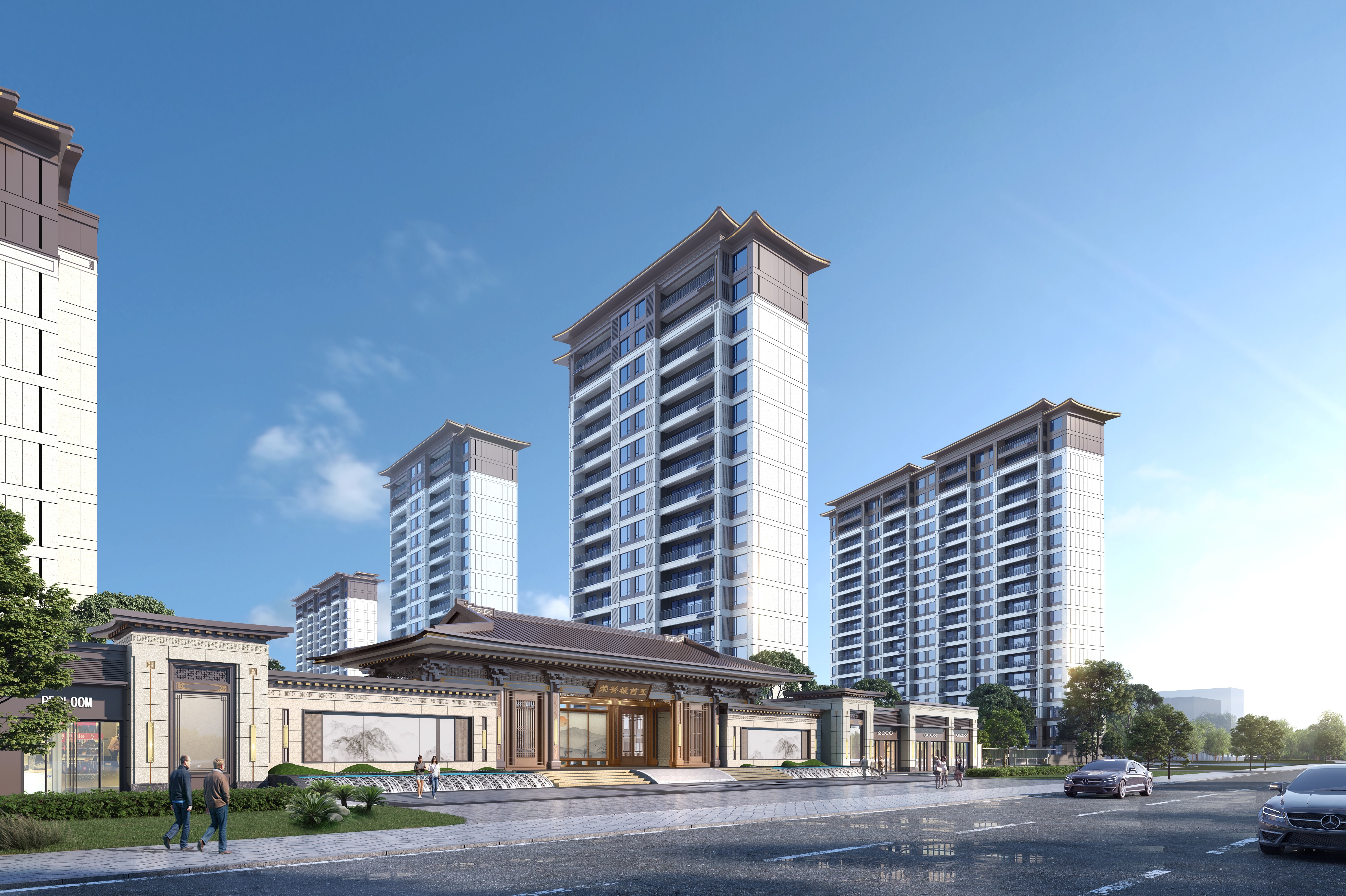 荣誉集团阜南新中式住宅项目丨中国阜阳丨厦门上城建筑设计院-7