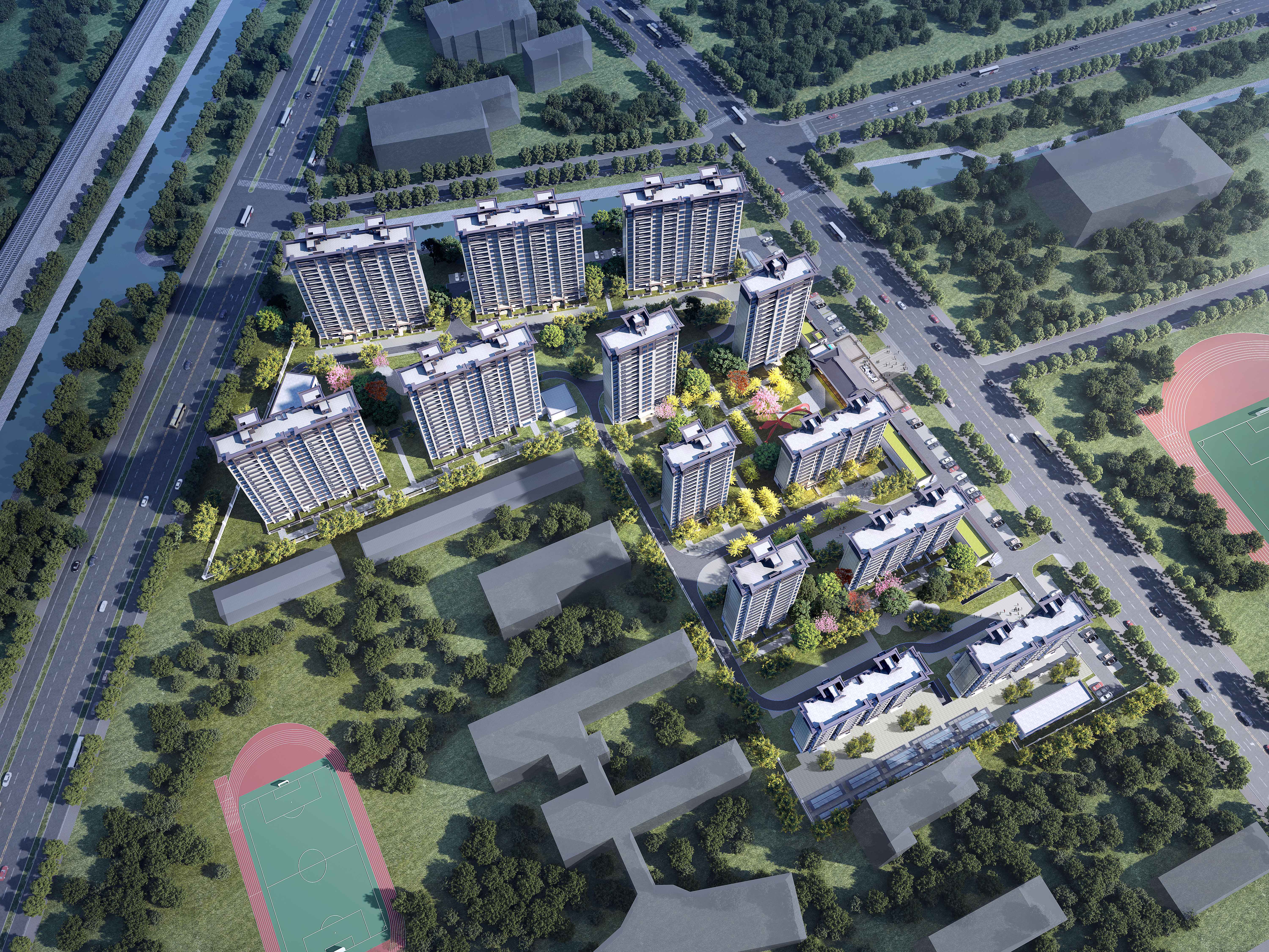 荣誉集团阜南新中式住宅项目丨中国阜阳丨厦门上城建筑设计院-2