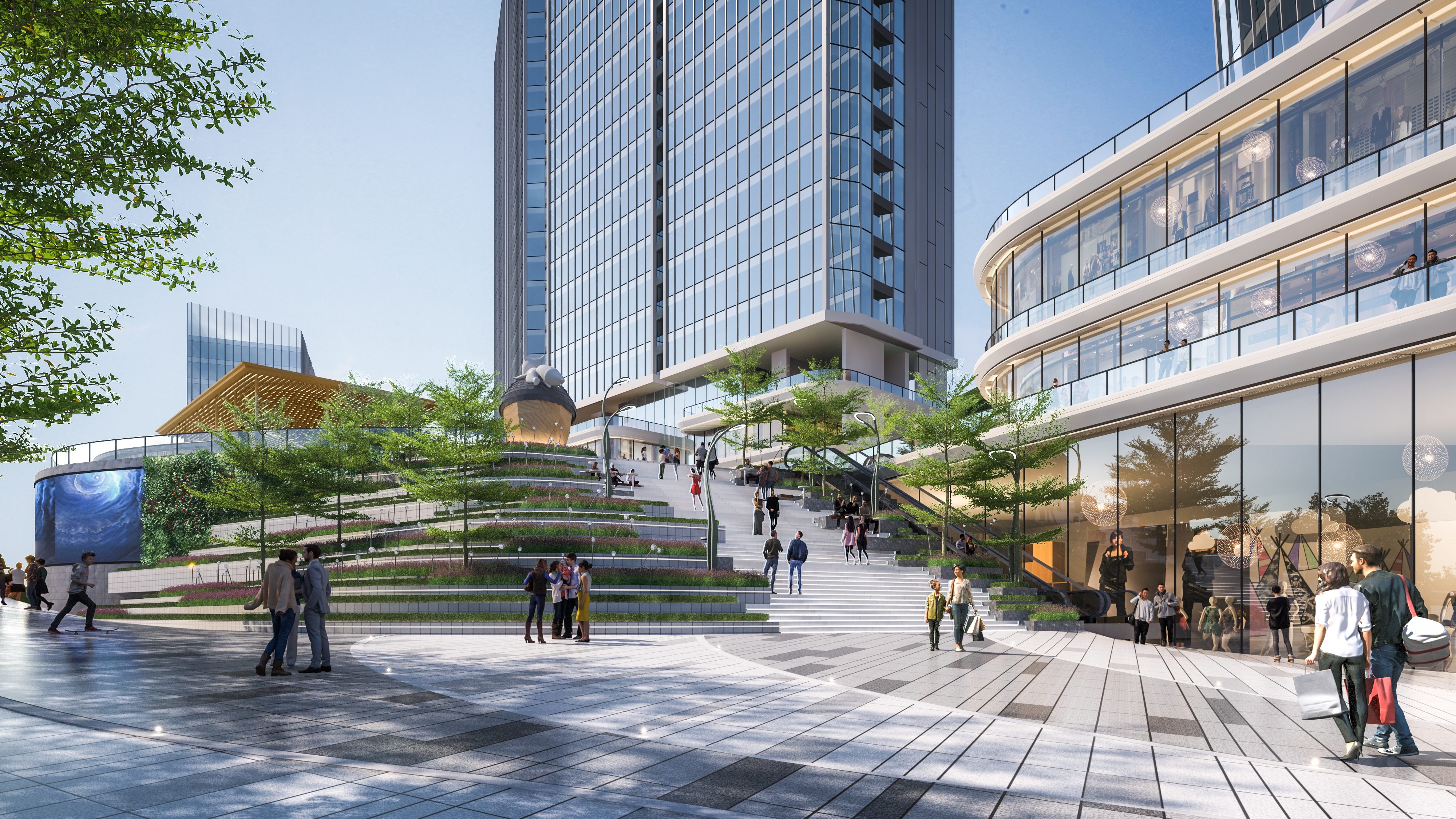 黄埔地铁总部商业综合体景观设计丨中国广州丨戴日伴-6