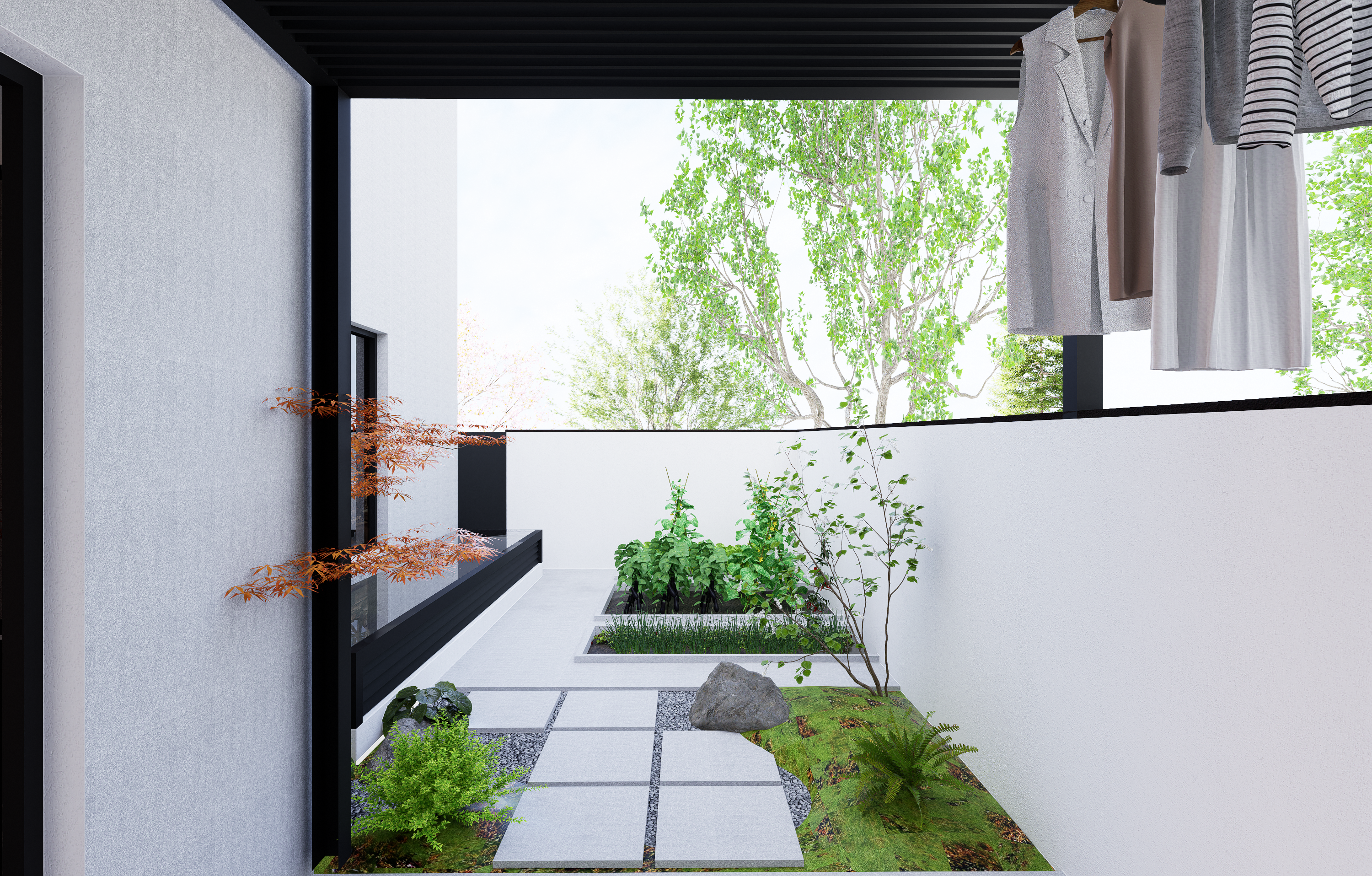 山海春风融合自然的现代庭院丨中国昆明丨OUYA巴明然-12