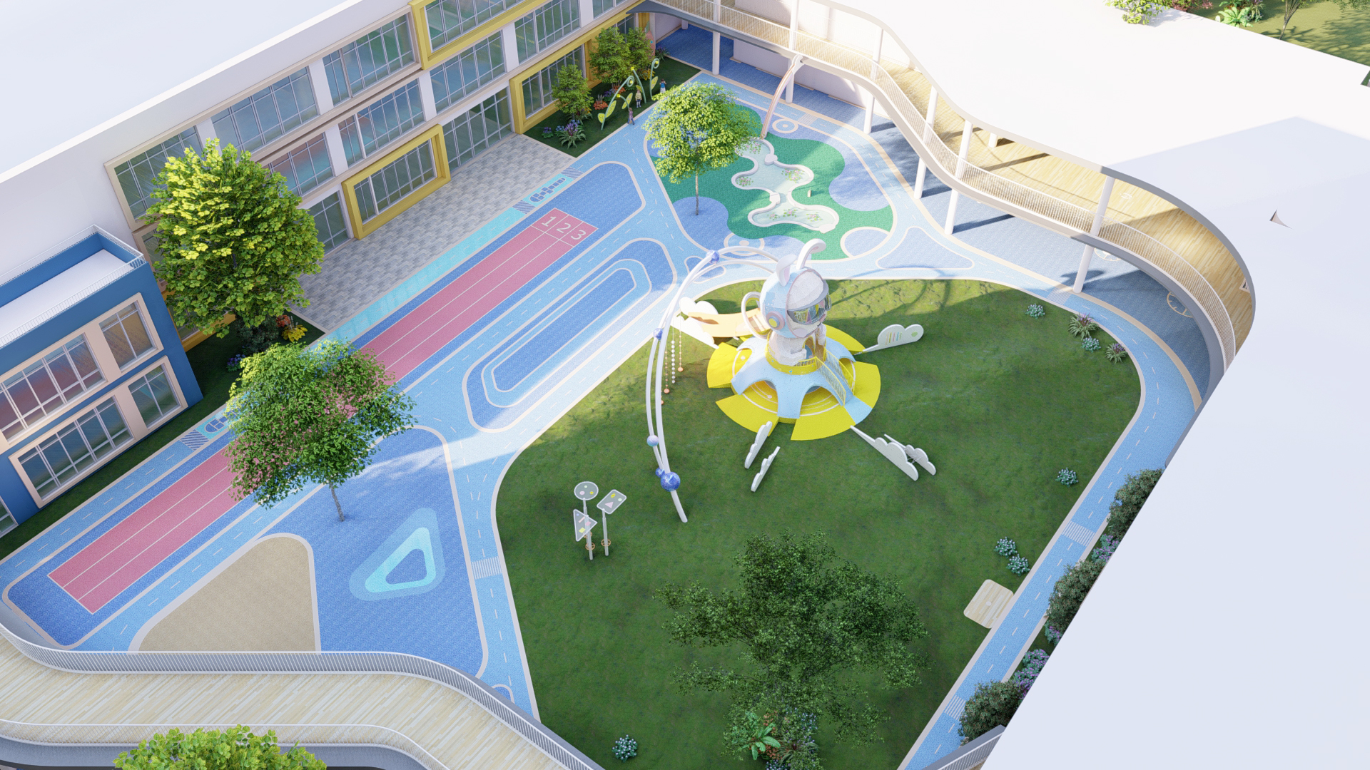 杭州富阳区第六幼儿园游乐设施设计丨中国杭州丨浙江巧迪设计-2