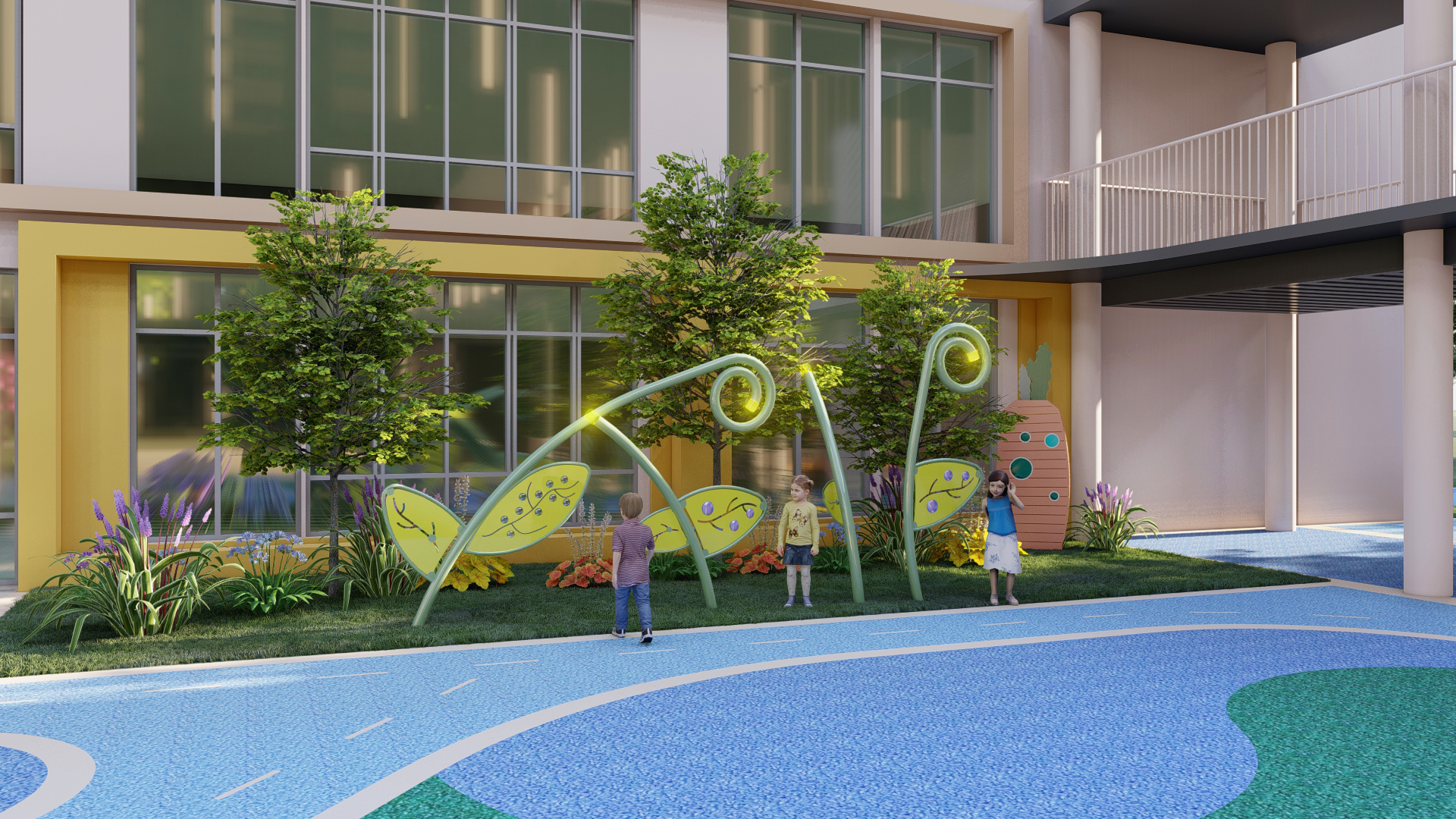 杭州富阳区第六幼儿园游乐设施设计丨中国杭州丨浙江巧迪设计-9