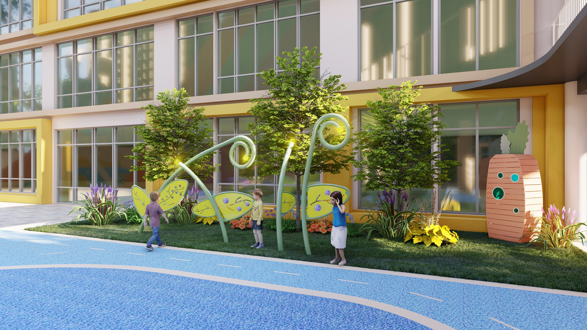 杭州富阳区第六幼儿园游乐设施设计丨中国杭州丨浙江巧迪设计-4