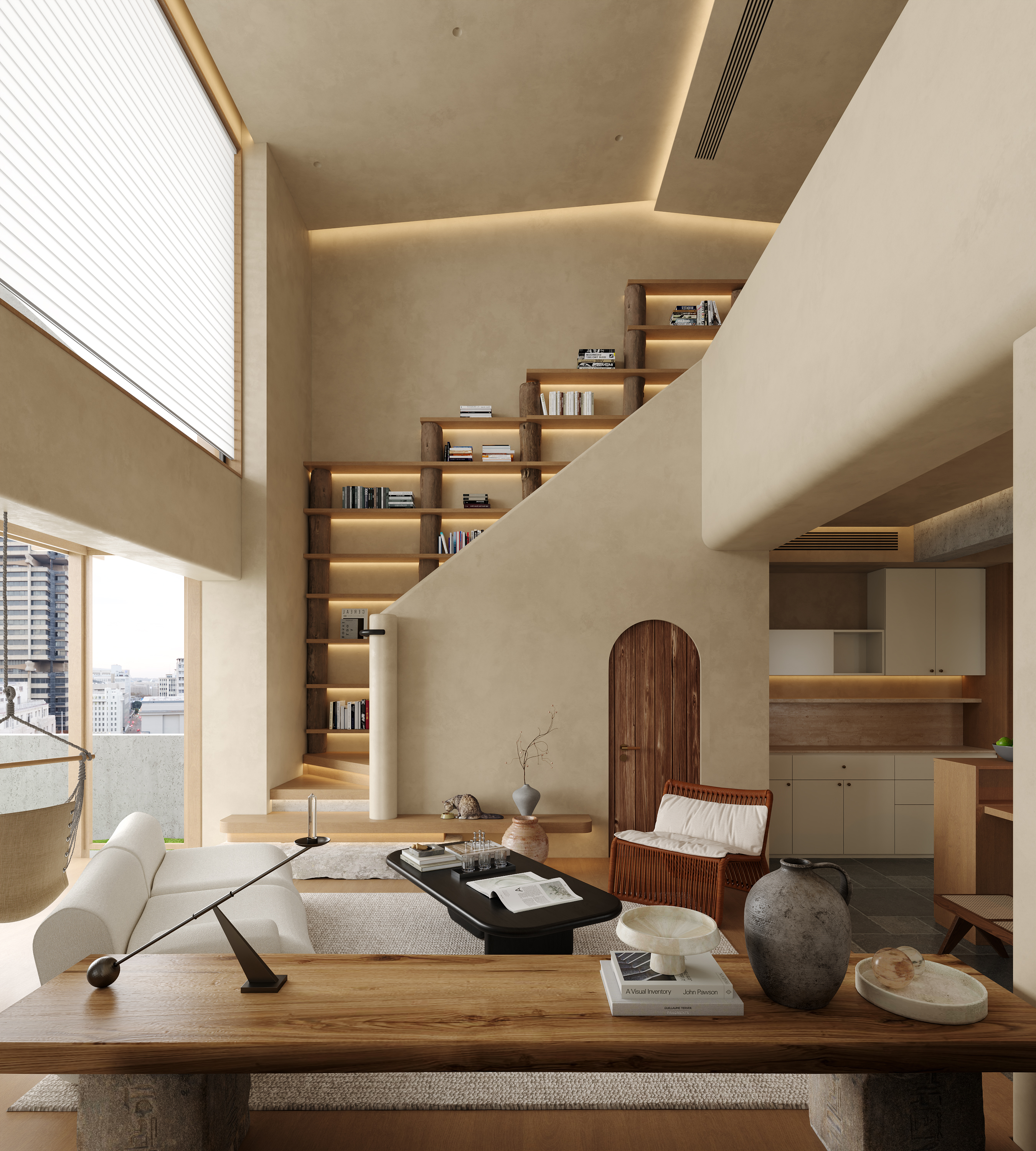 180复式 温润原木 充满松弛感的侘寂之家丨中国长沙丨李宇龙-24