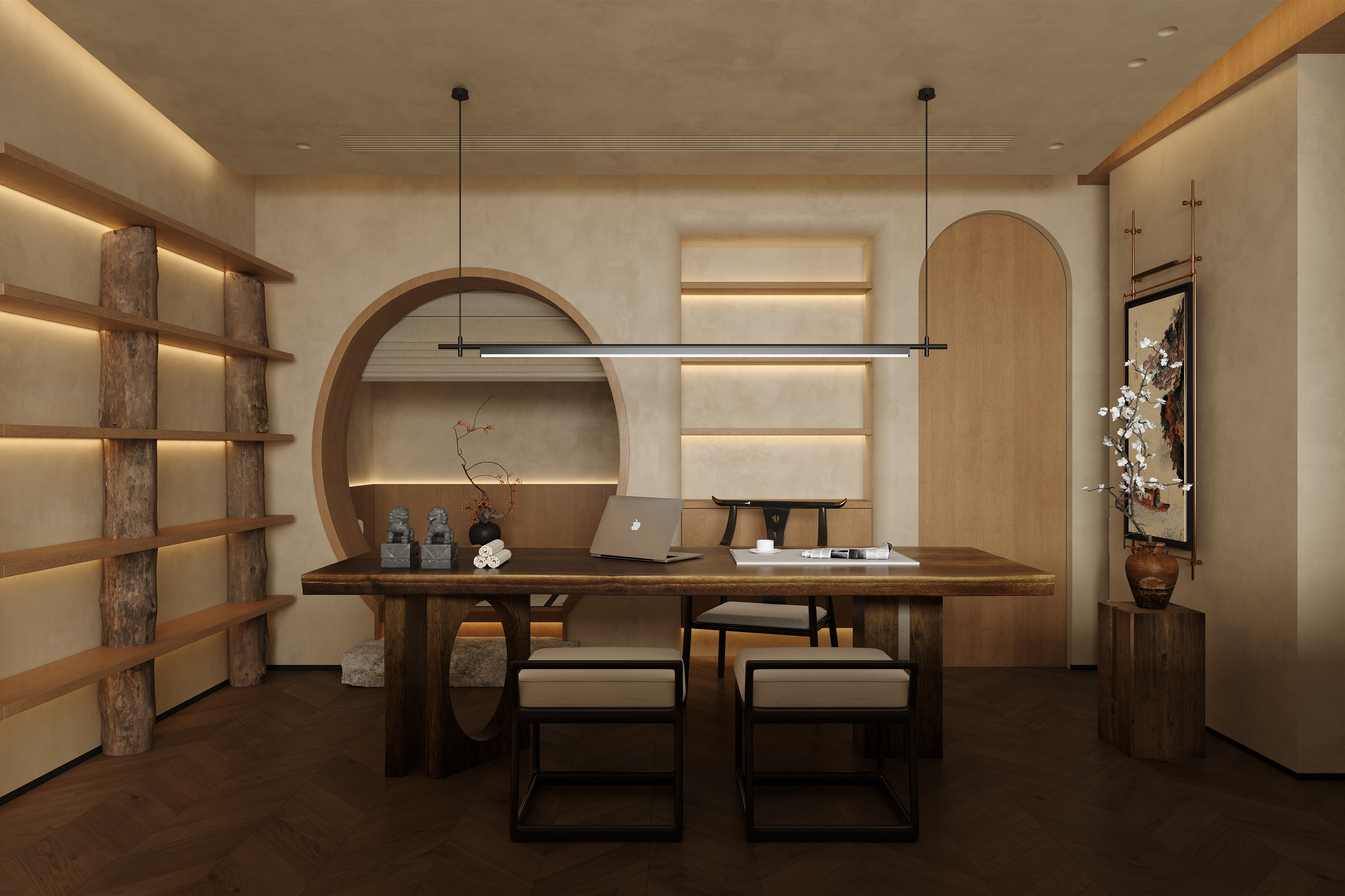 180复式 温润原木 充满松弛感的侘寂之家丨中国长沙丨李宇龙-13