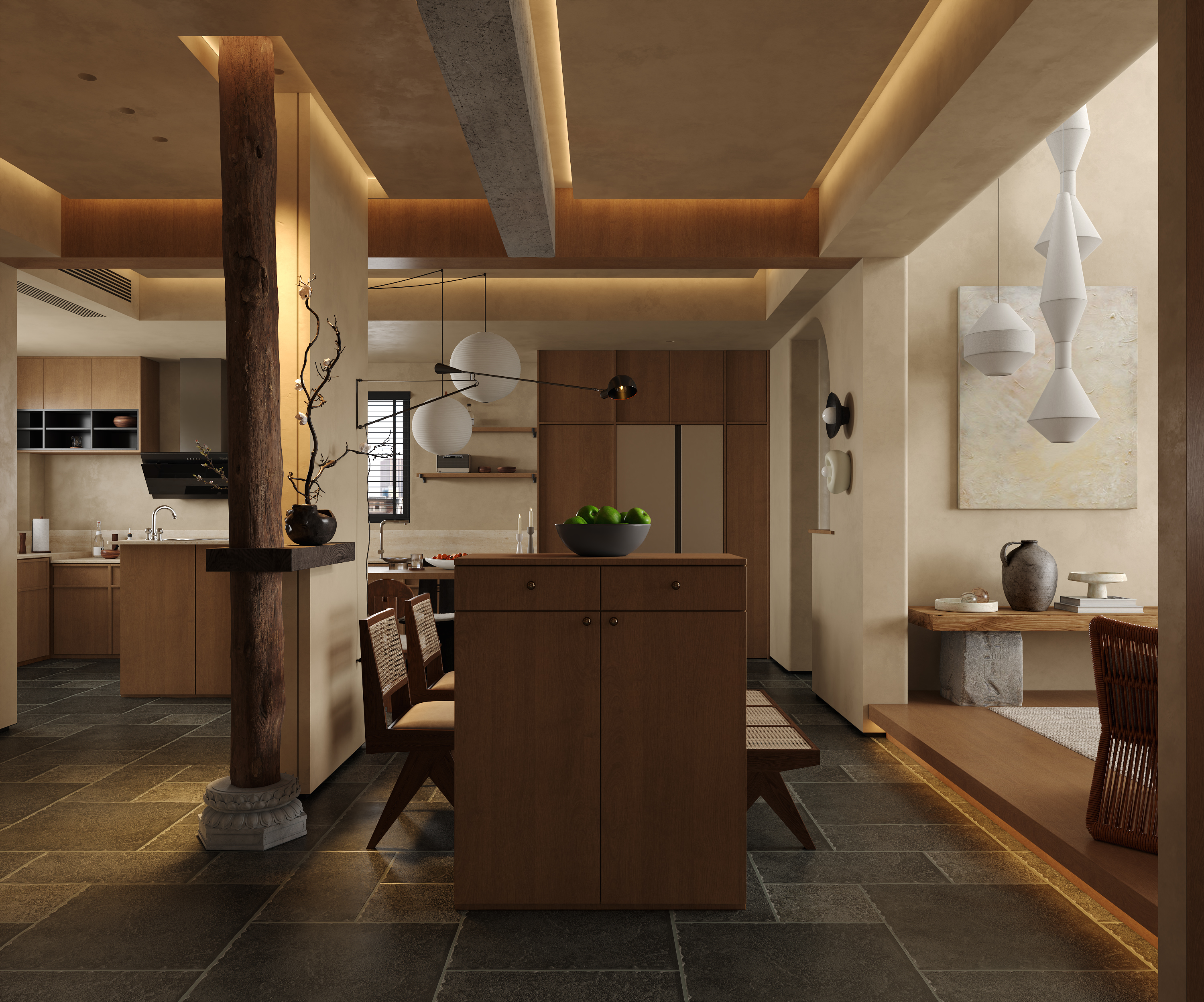 180复式 温润原木 充满松弛感的侘寂之家丨中国长沙丨李宇龙-18