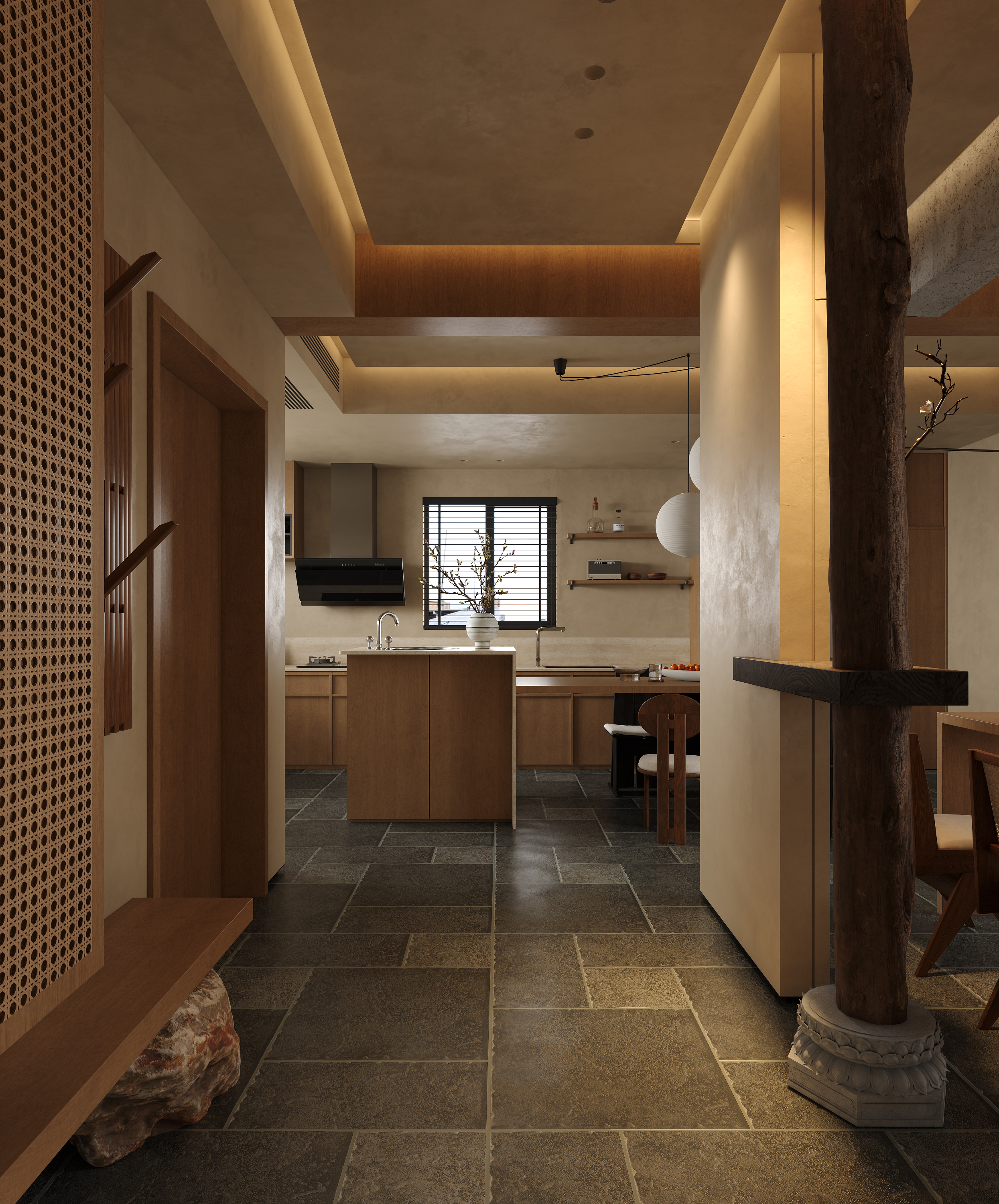 180复式 温润原木 充满松弛感的侘寂之家丨中国长沙丨李宇龙-22