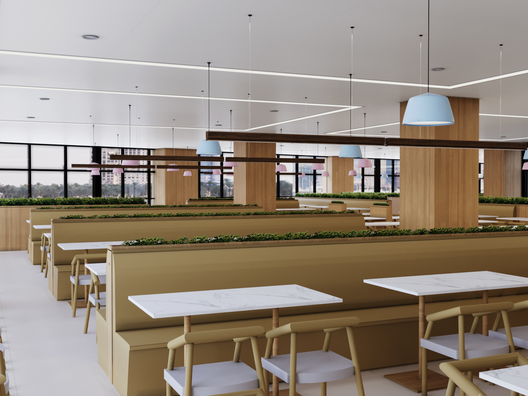 深圳光明政务服务中心公共餐厅 员工食堂丨中国深圳丨aLang设计-7