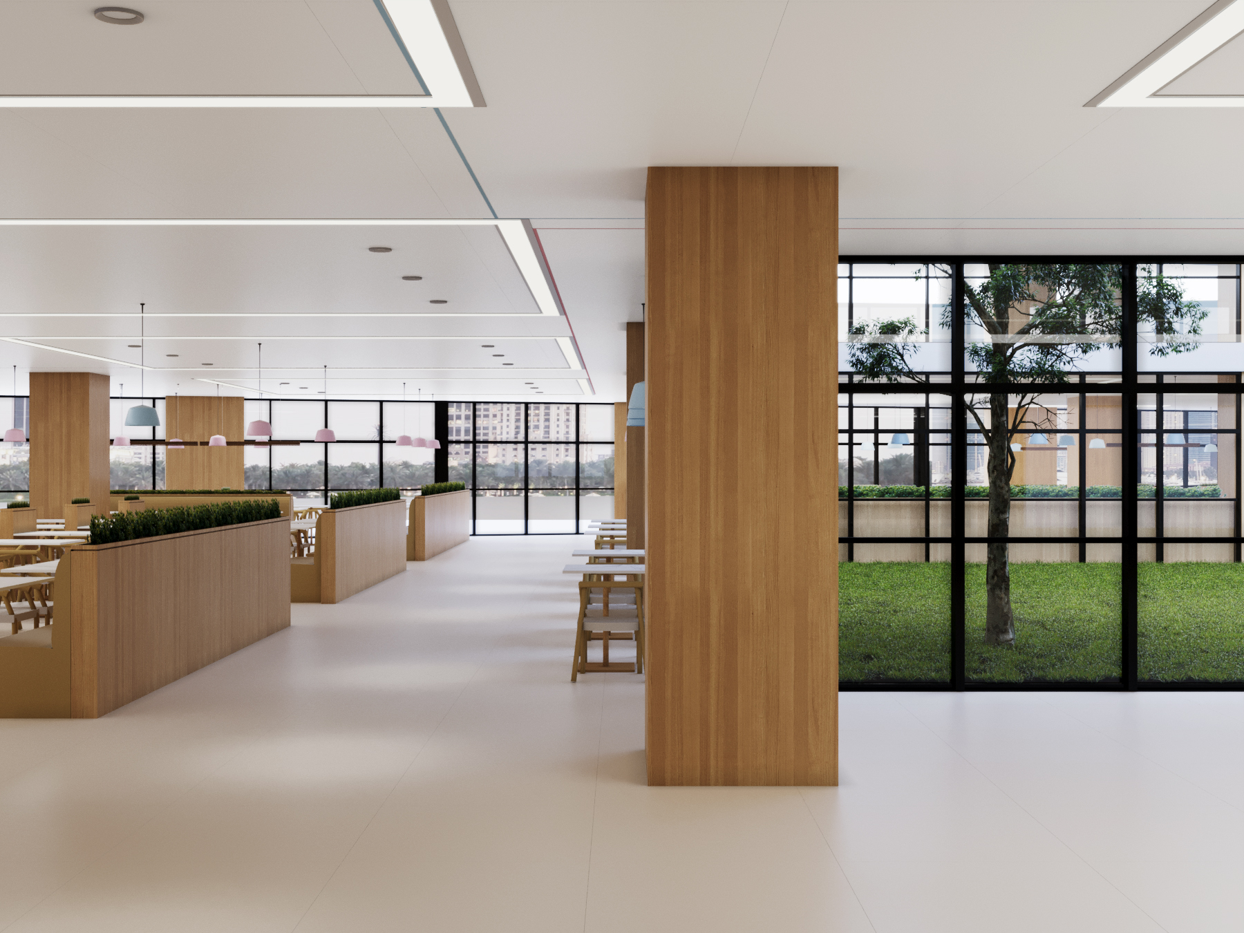 深圳光明政务服务中心公共餐厅 员工食堂丨中国深圳丨aLang设计-8