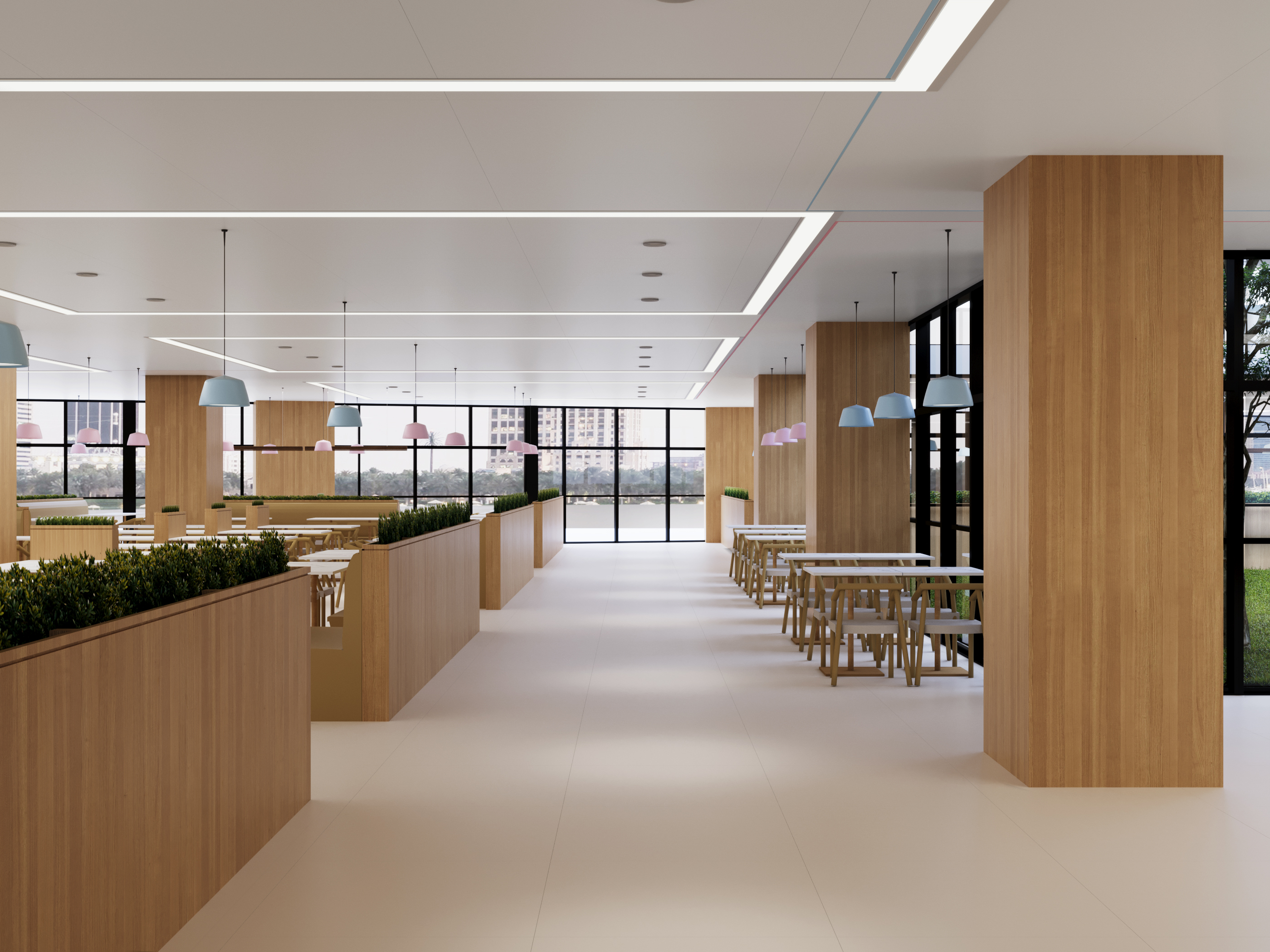 深圳光明政务服务中心公共餐厅 员工食堂丨中国深圳丨aLang设计-4