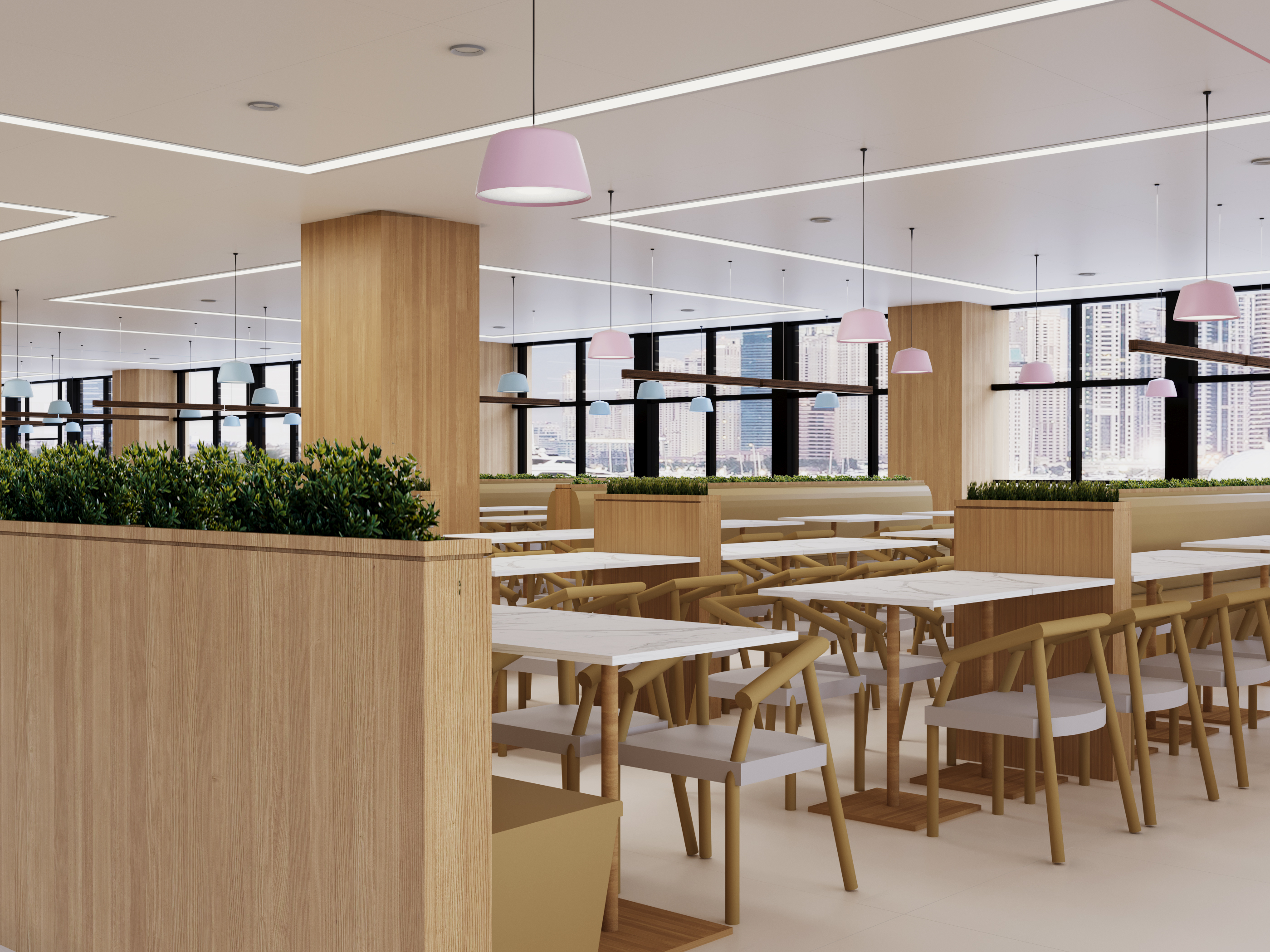 深圳光明政务服务中心公共餐厅 员工食堂丨中国深圳丨aLang设计-6