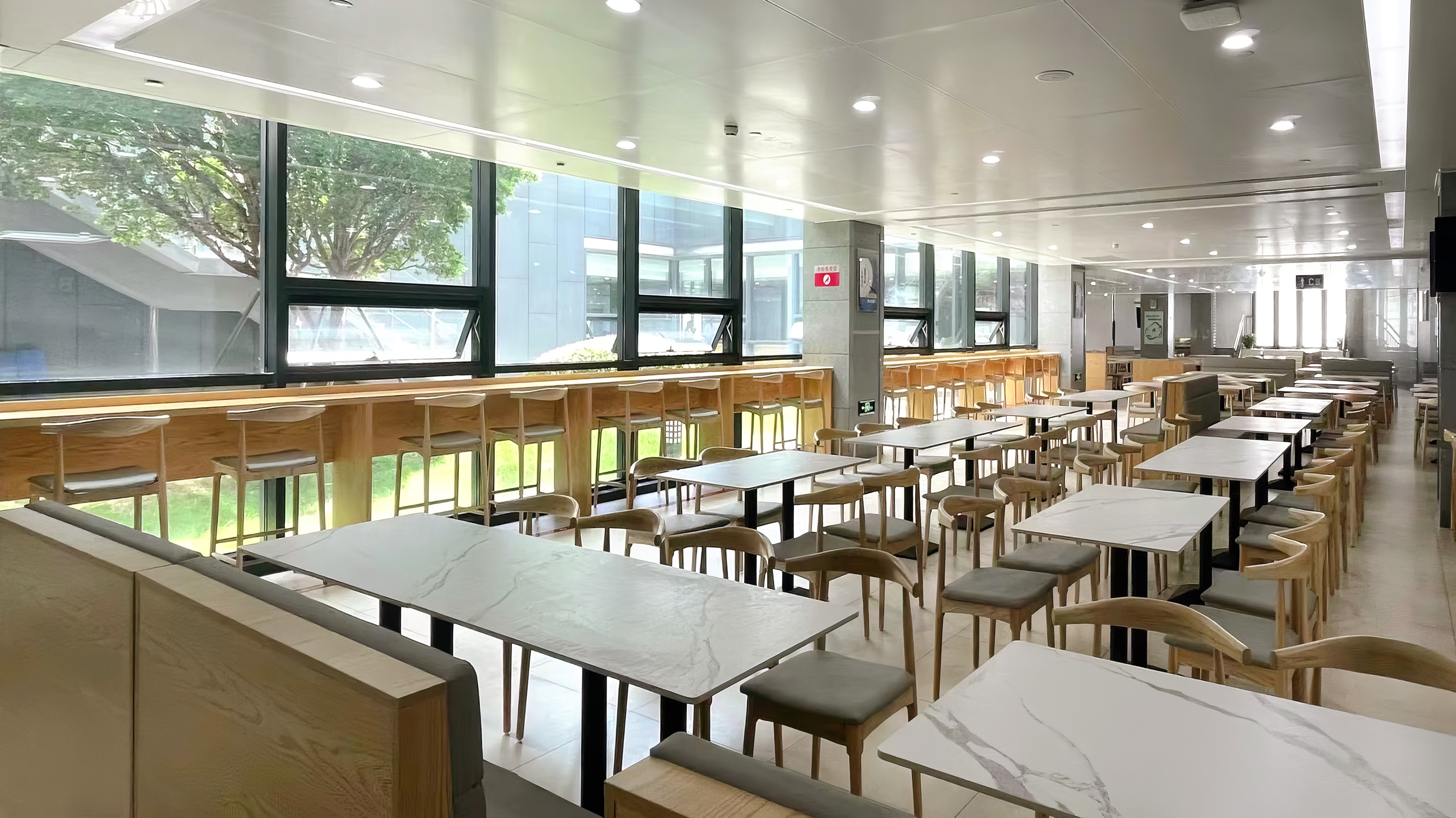 深圳光明政务服务中心公共餐厅 员工食堂丨中国深圳丨aLang设计-13