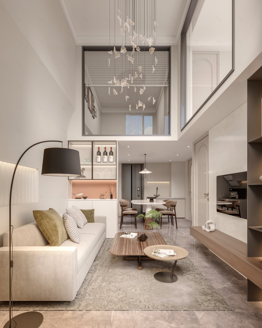 奶油风Loft公寓星海人家丨中国大连丨李宏博-5