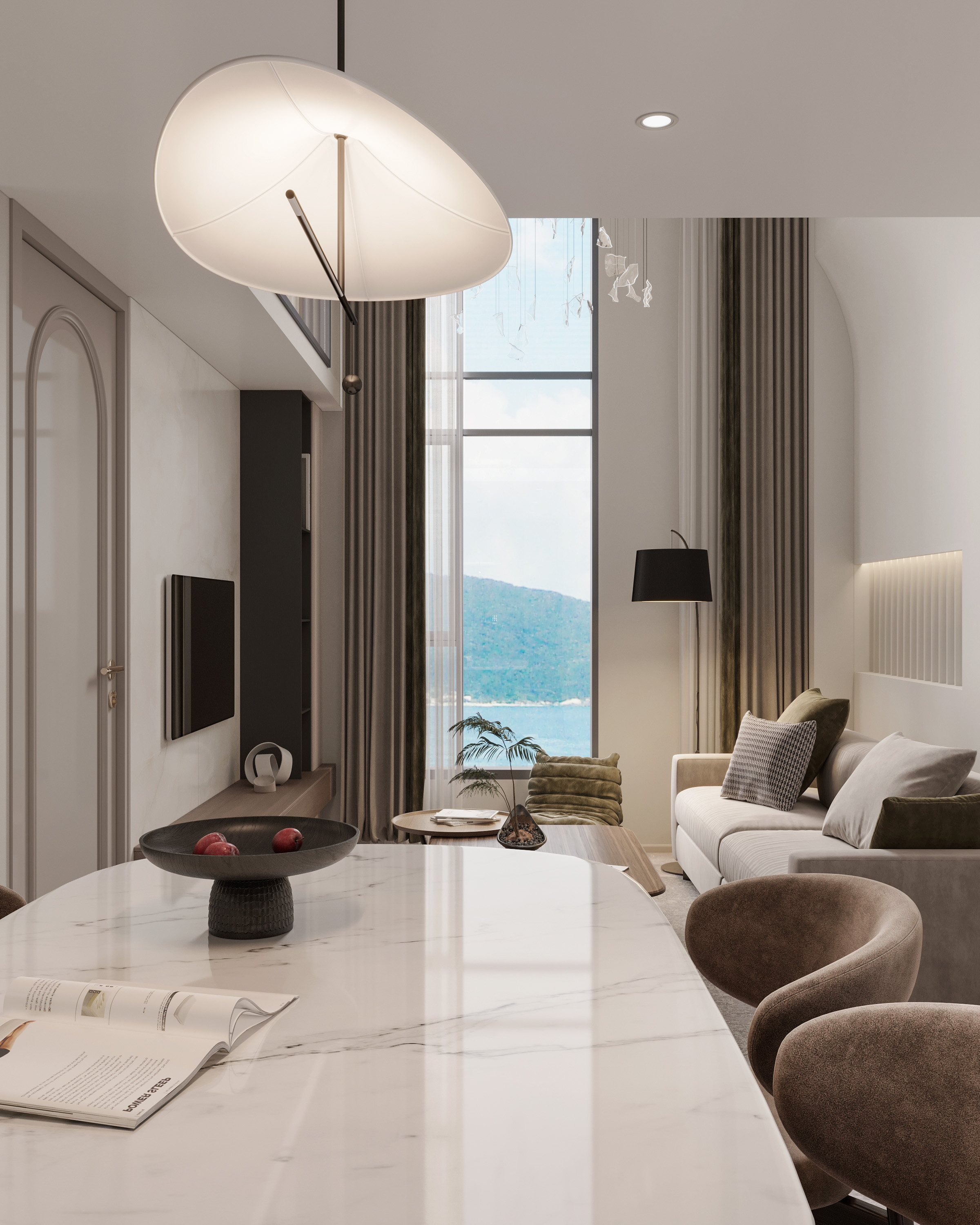 奶油风Loft公寓星海人家丨中国大连丨李宏博-7