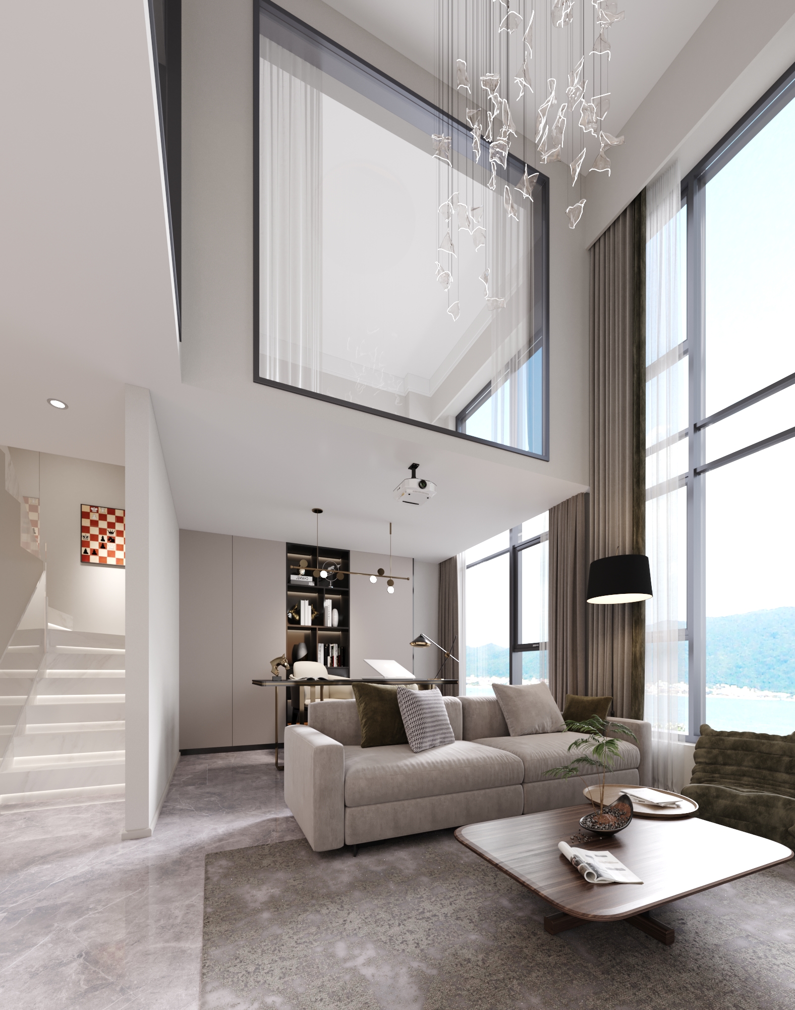 奶油风Loft公寓星海人家丨中国大连丨李宏博-15