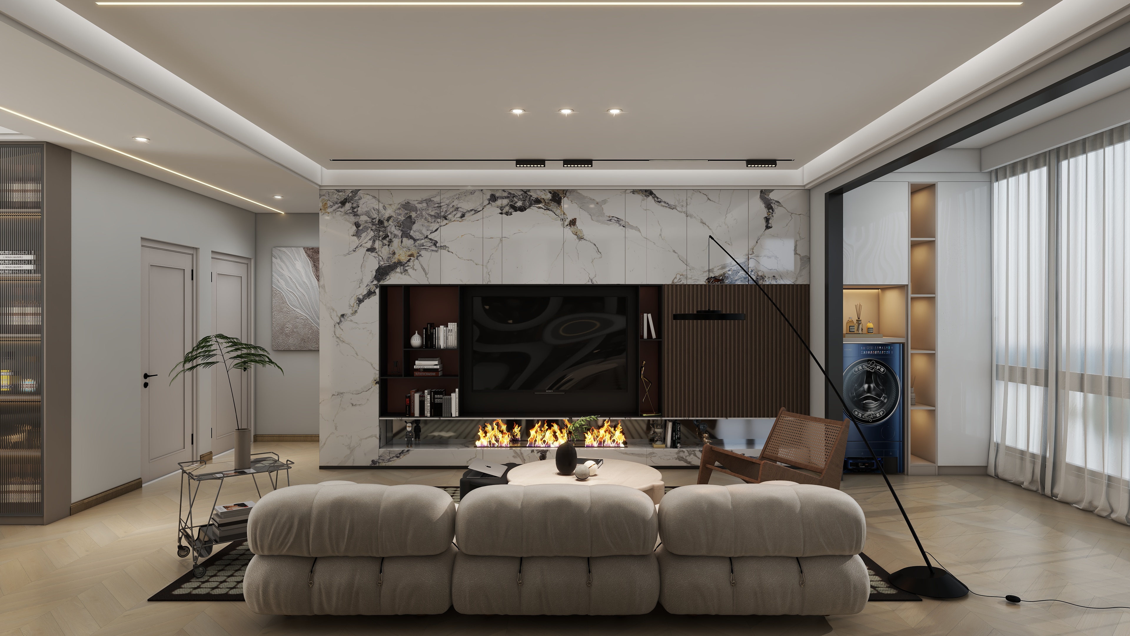 120m² 奶油风丨中国廊坊丨闫琛-1