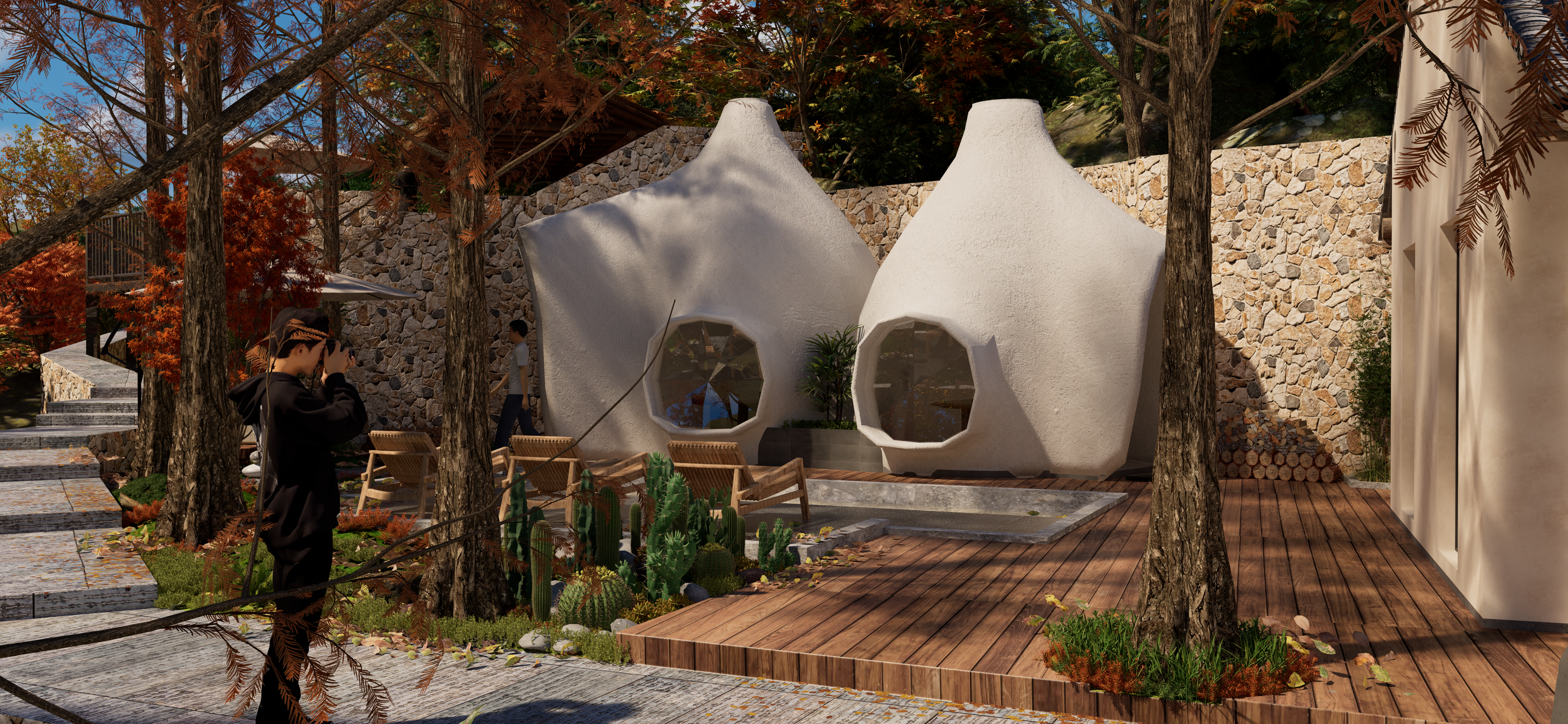 融合室内外空间的餐厅设计丨中国昆明丨地表温度Design工作室-10