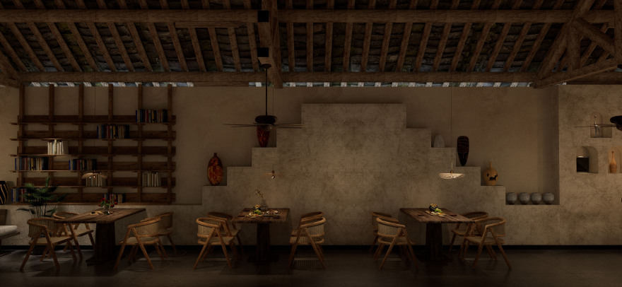 融合室内外空间的餐厅设计丨中国昆明丨地表温度Design工作室-20