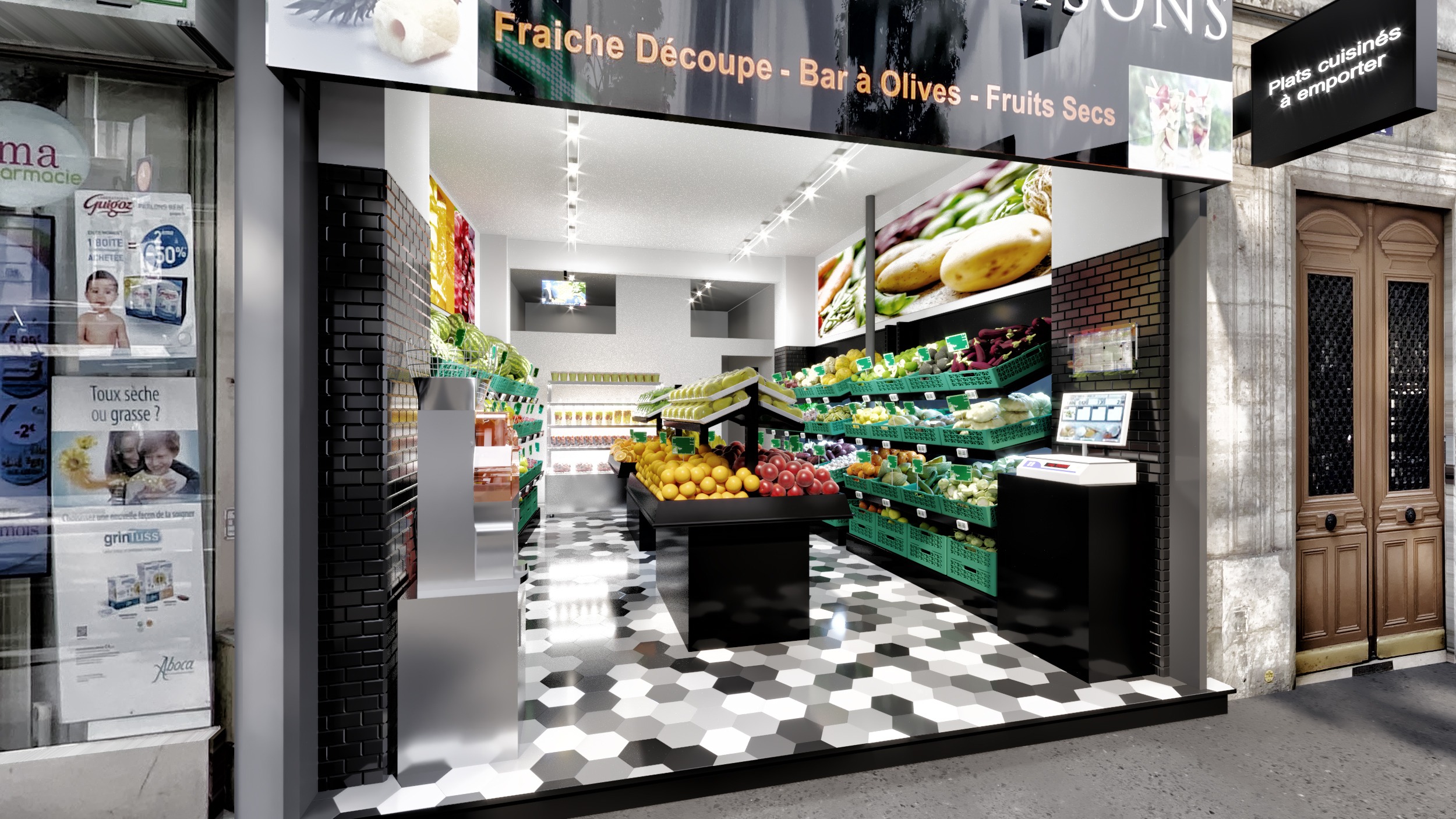 Fruit & vegetable store 水果店丨法国丨Marc Reyno-2