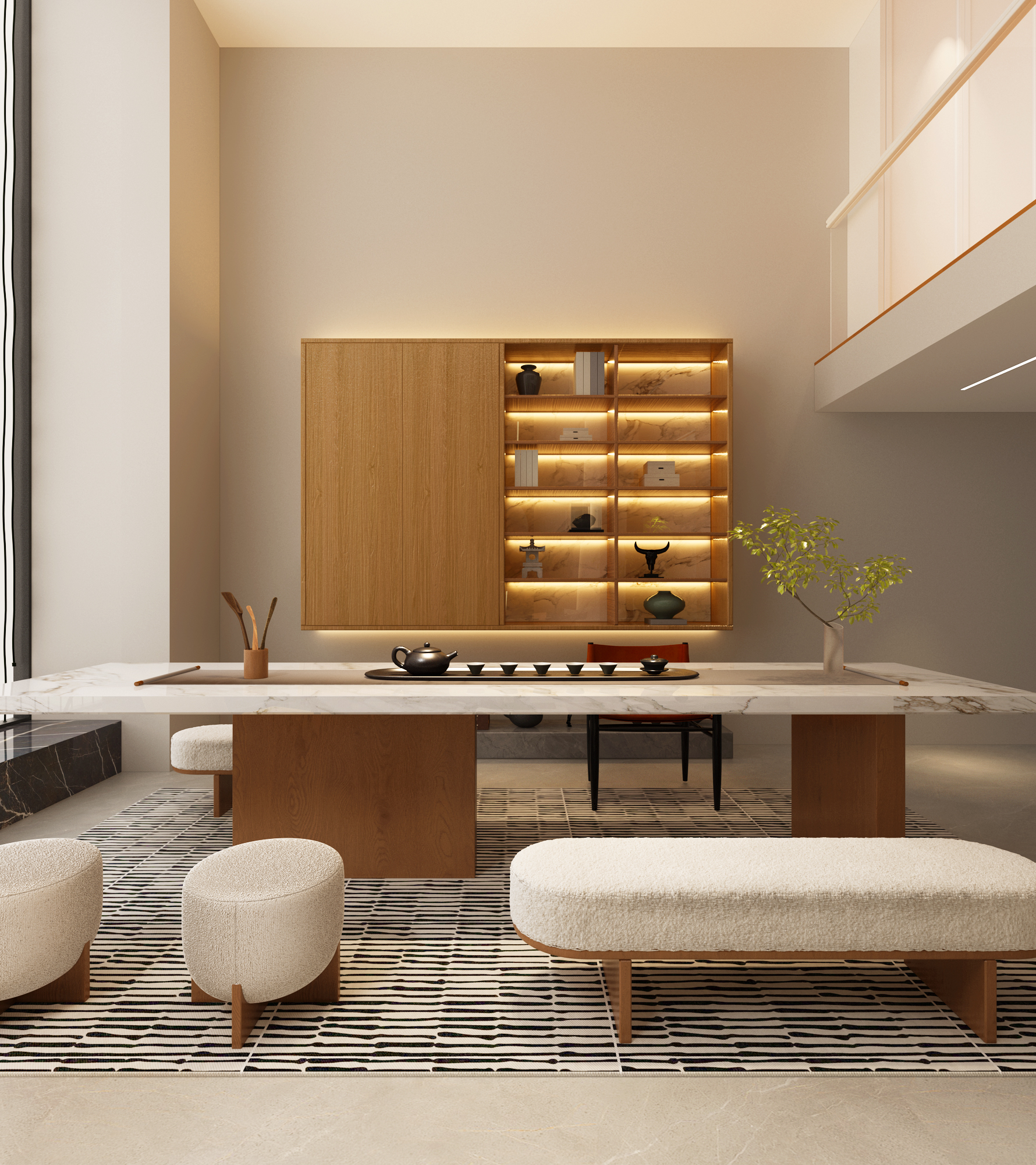 浩泽别墅地下室现代设计丨中国天津丨天津腾远建筑设计院-3