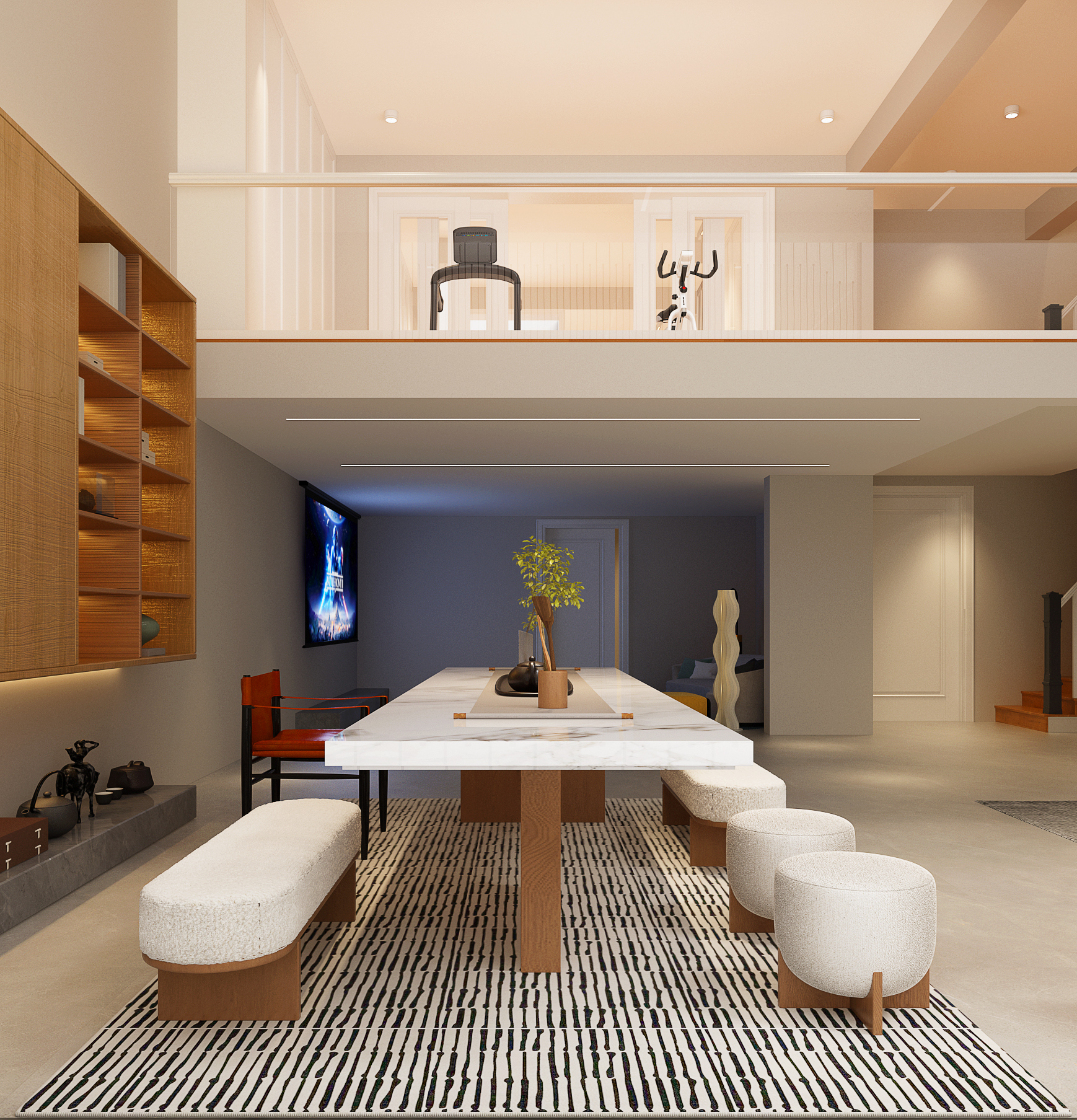 浩泽别墅地下室现代设计丨中国天津丨天津腾远建筑设计院-5