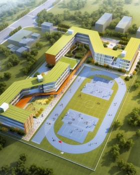 手勾手，心连心，家校共育——仙居汤归小学建筑创作丨中国台州丨之易建筑设计咨询（杭州）有限公司
