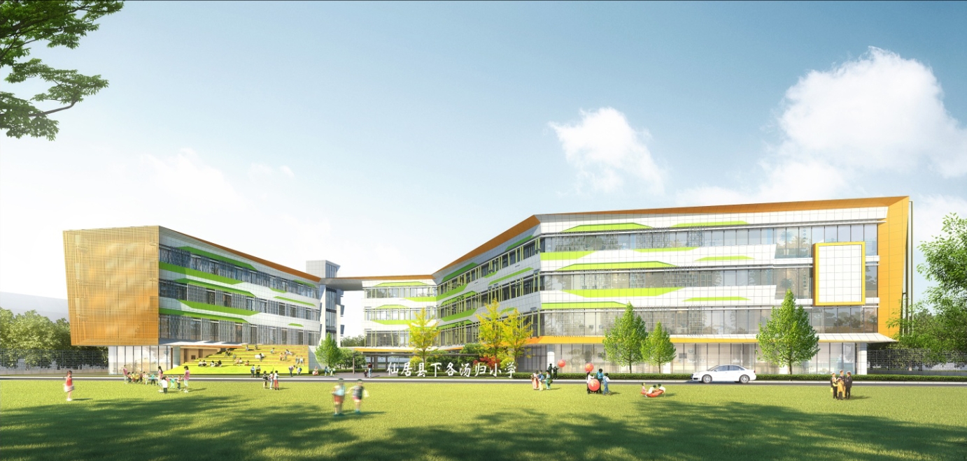 手勾手,心连心,家校共育——仙居汤归小学建筑创作丨中国台州丨之易建筑设计咨询(杭州)有限公司-15