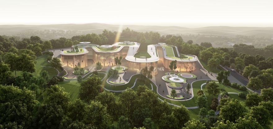 鳌龙鱼灯,流动大地—玉环城市高台概念方案丨中国台州丨之易建筑设计咨询(杭州)有限公司-16