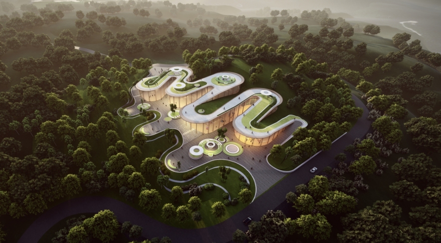 鳌龙鱼灯,流动大地—玉环城市高台概念方案丨中国台州丨之易建筑设计咨询(杭州)有限公司-14