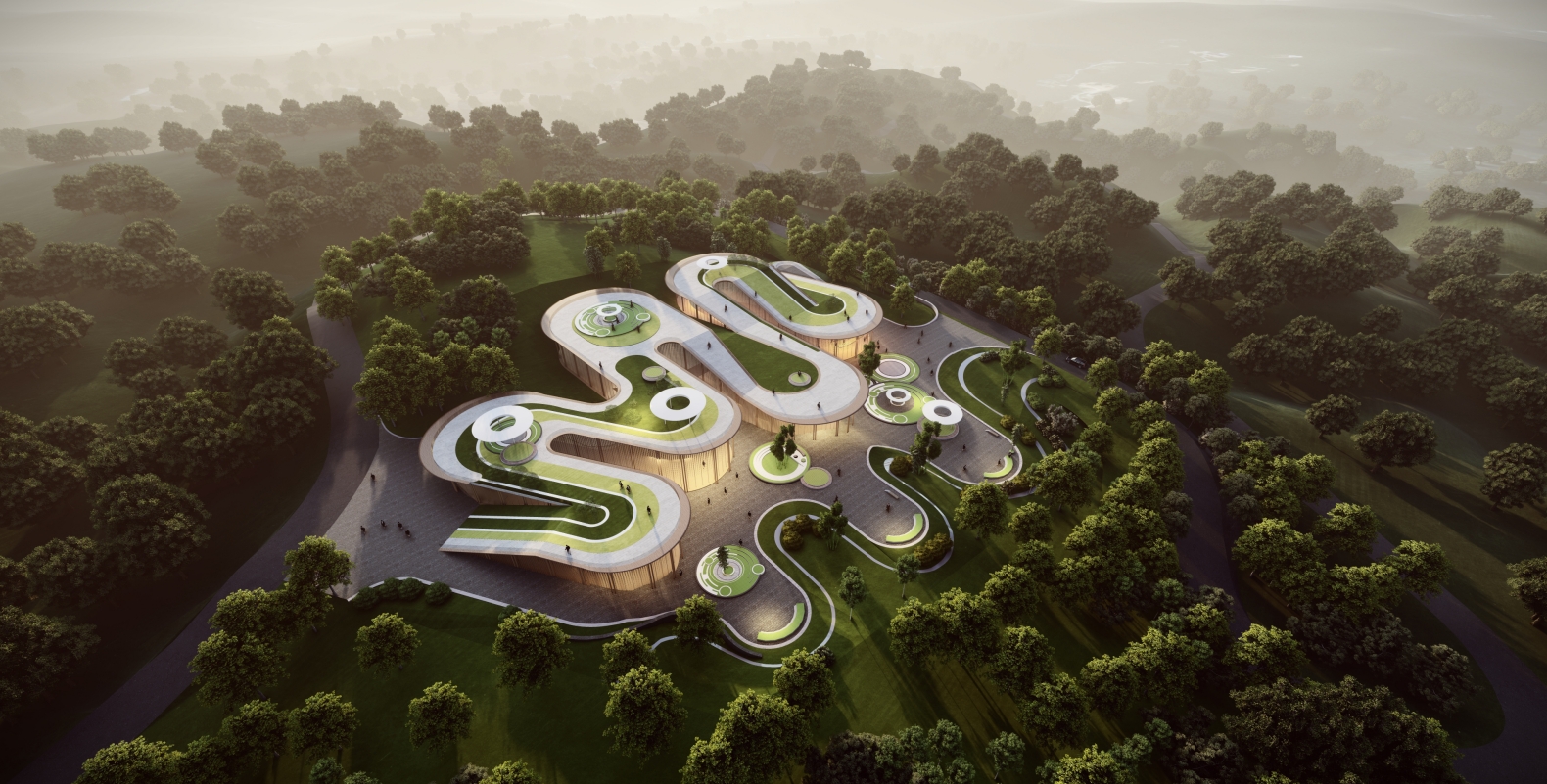 鳌龙鱼灯,流动大地—玉环城市高台概念方案丨中国台州丨之易建筑设计咨询(杭州)有限公司-15