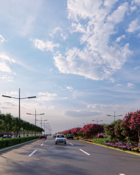 道路绿化方案设计丨中国天津丨苏豆儿