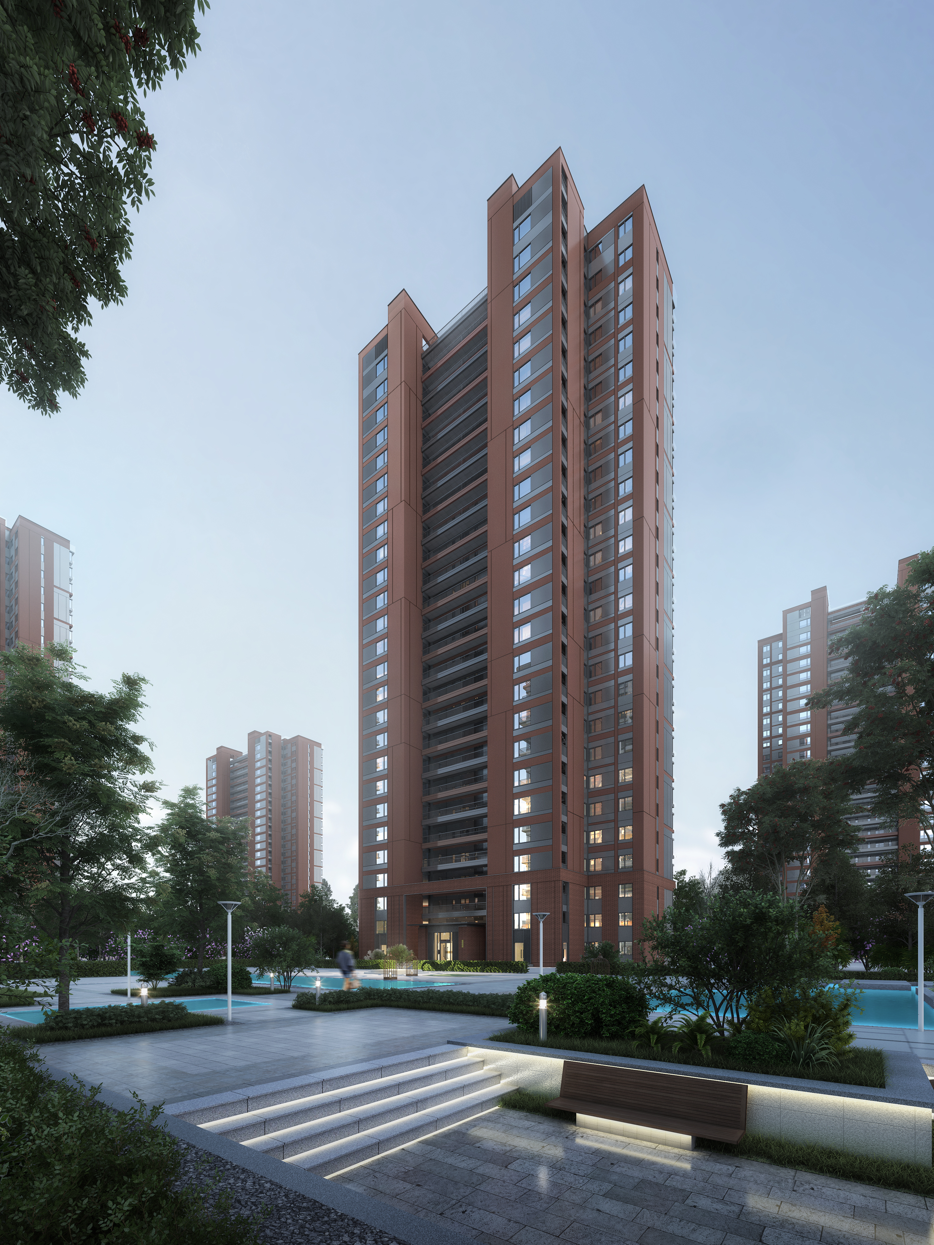 梯田景观打造丨中国沈阳丨HZS汇张思-4