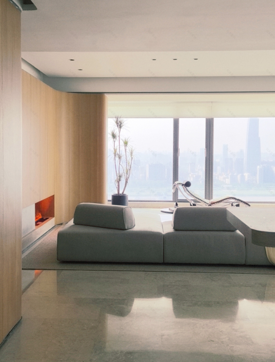 228m²江景大平层实景落地,于江水起伏中窥见生活丨中国武汉丨末一/深圳余间设计有限公司-10