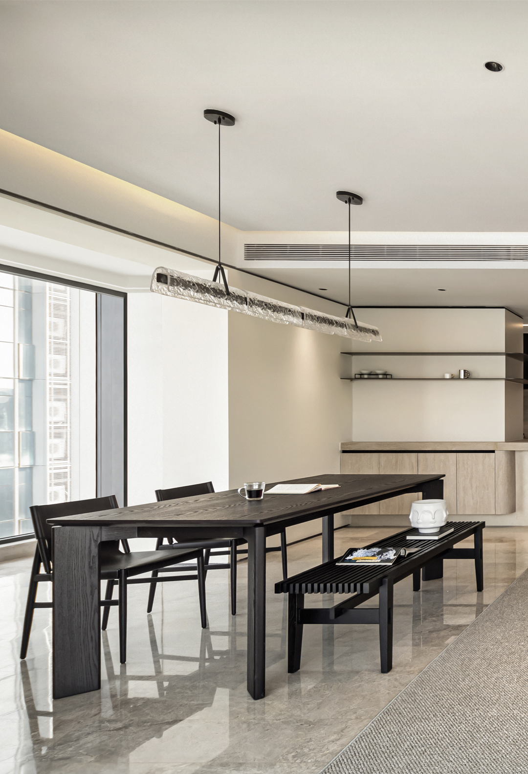 228m²江景大平层实景落地,于江水起伏中窥见生活丨中国武汉丨末一/深圳余间设计有限公司-25