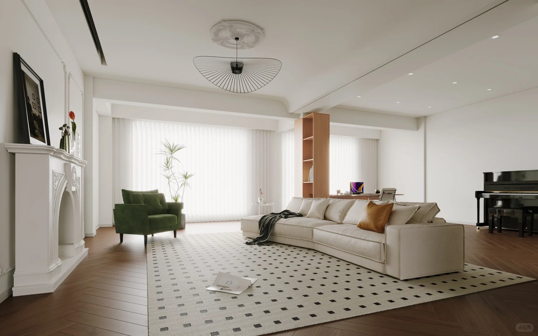 法式古典奶油风室内设计丨中国重庆丨楚越装饰-2