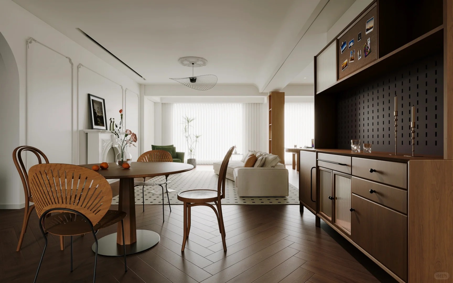 法式古典奶油风室内设计丨中国重庆丨楚越装饰-3