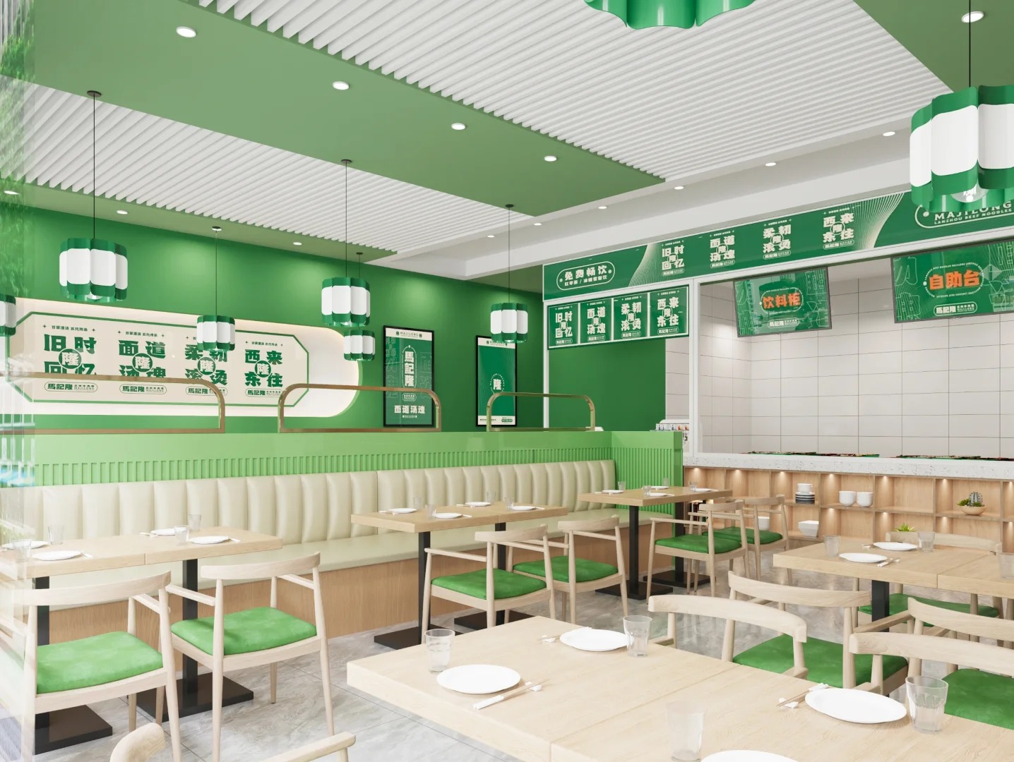 绿野粉面馆装饰设计丨中国重庆丨楚越装饰-3