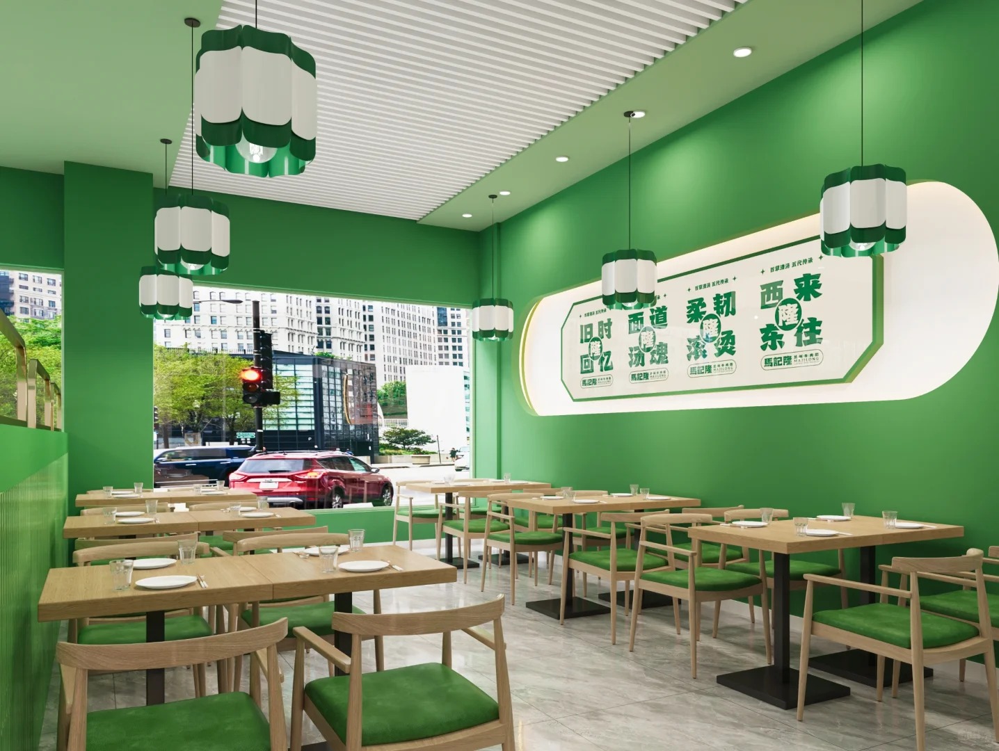 绿野粉面馆装饰设计丨中国重庆丨楚越装饰-4