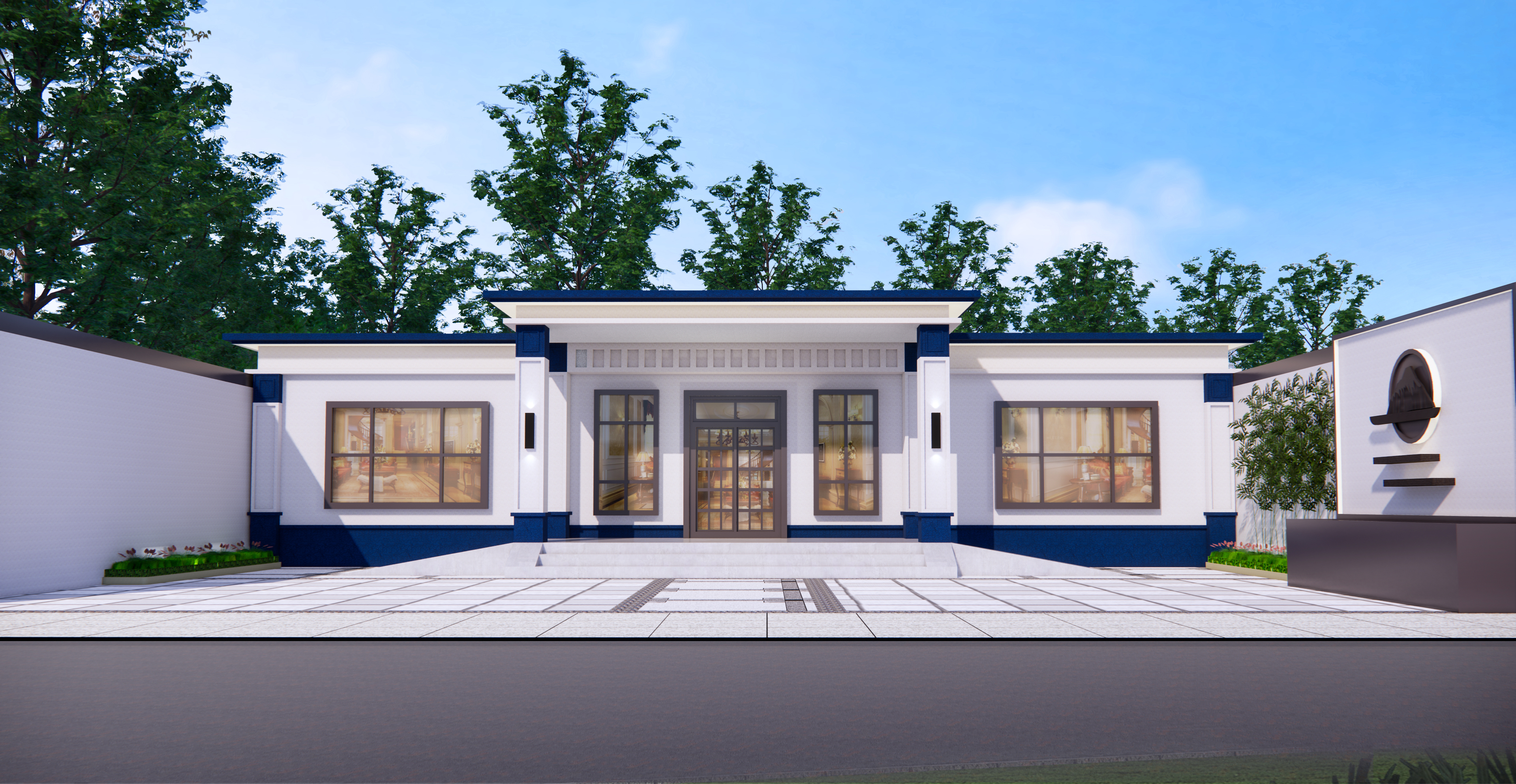 新中式别墅设计丨中国本溪丨丰云设计-3